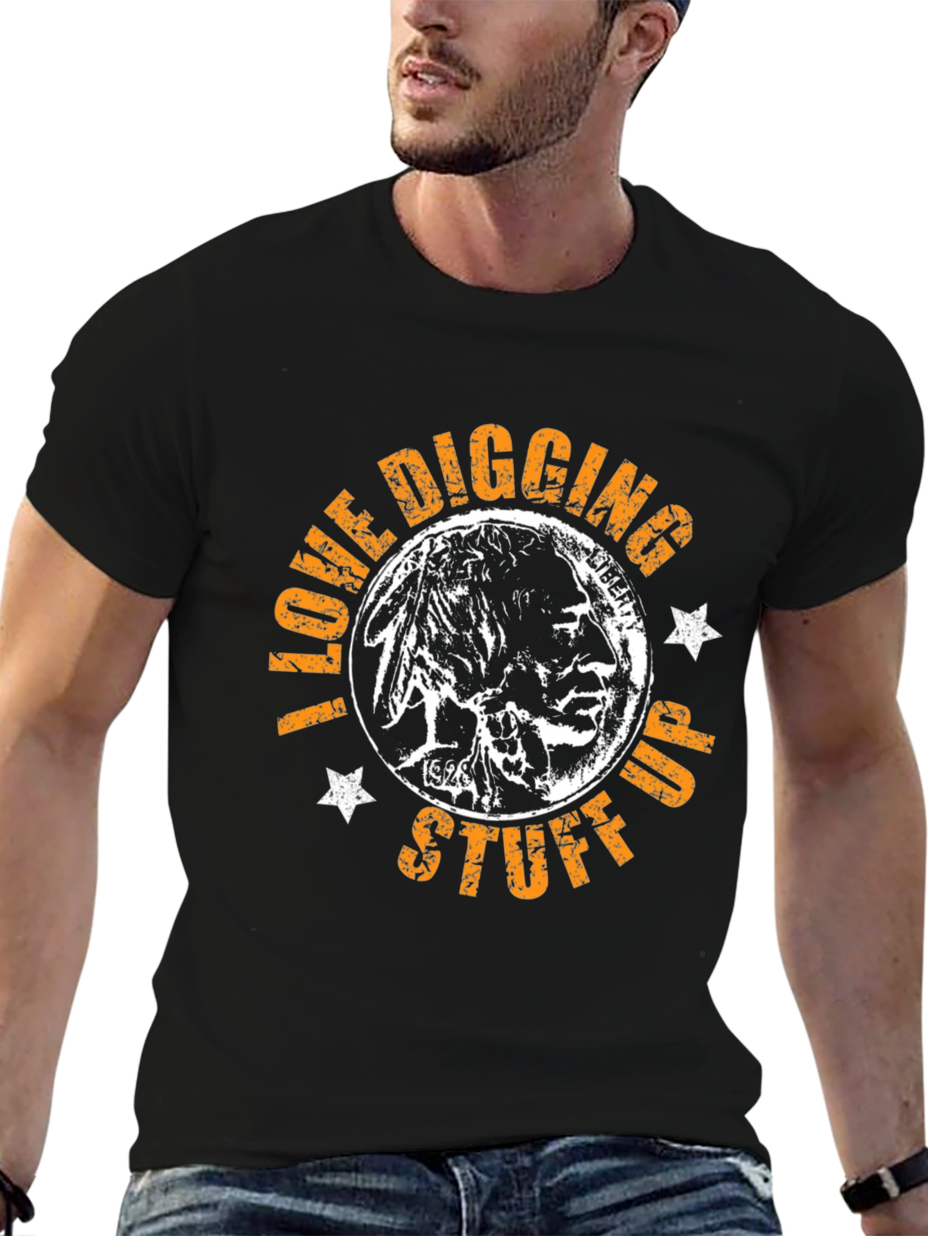 I Love Digging Up Stuff T-Shirt - Black