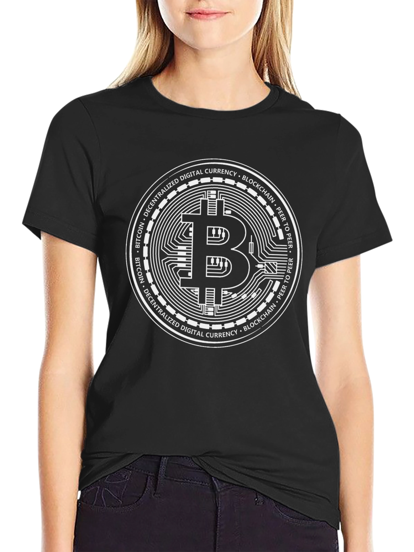 Bitcoin Crypto Black Graphic Tee