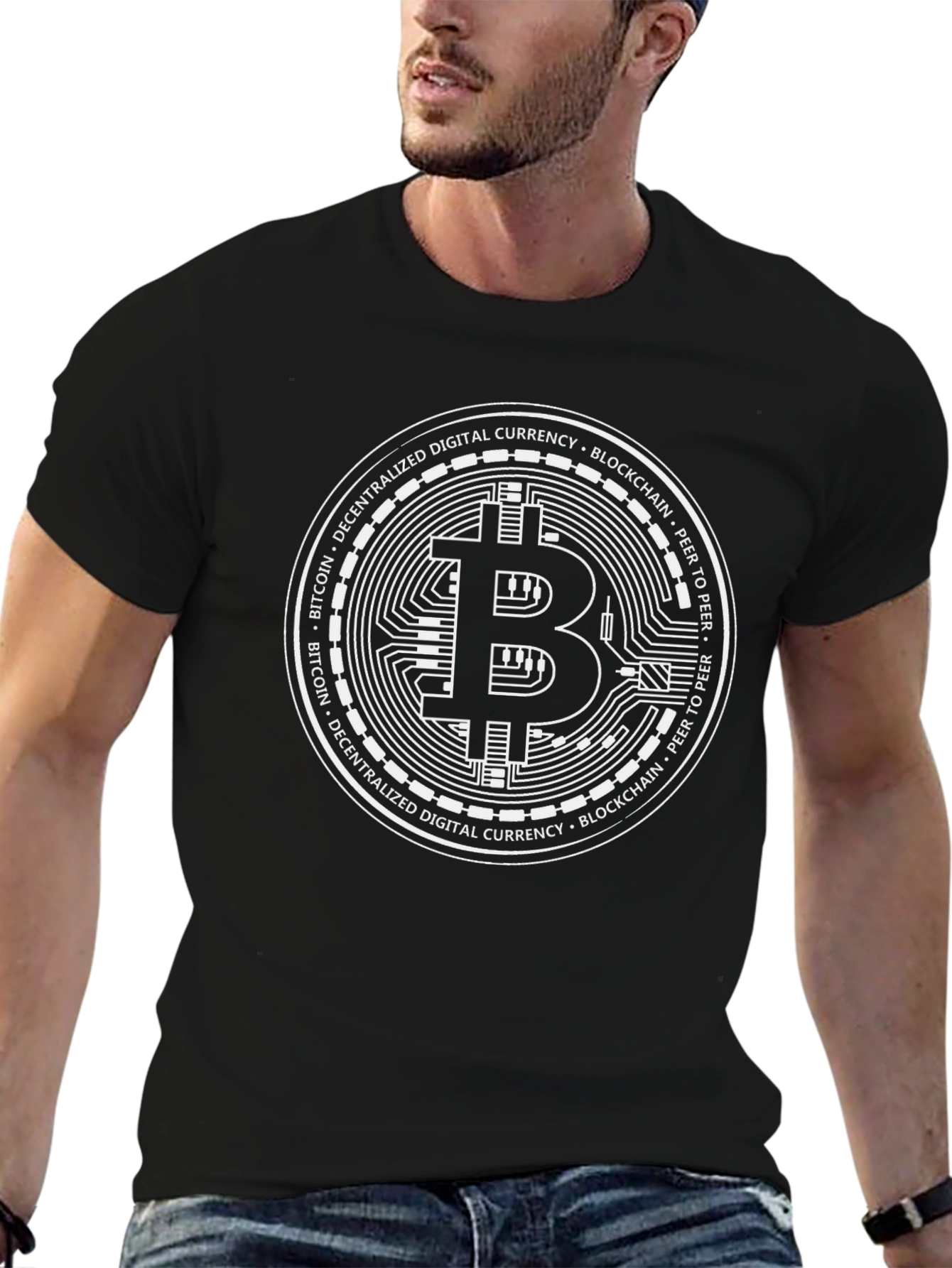 Bitcoin Crypto Black Graphic Tee