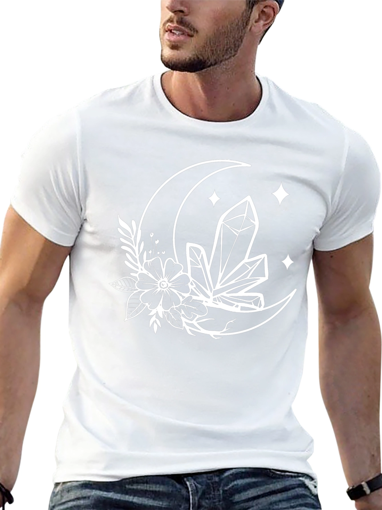 Mystic Moon Crystal Graphic T-Shirt