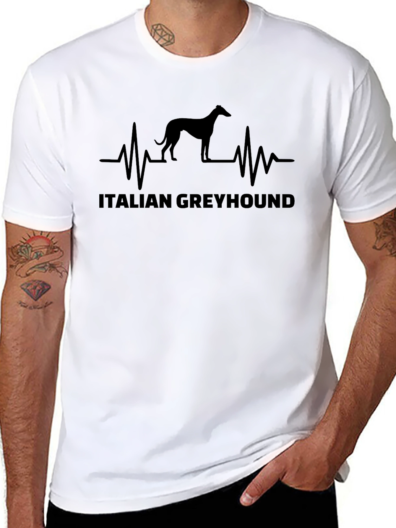 Italian Greyhound Heartbeat T-Shirt