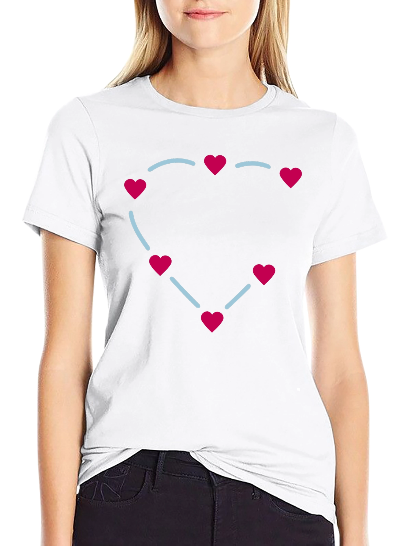 Heart Constellation Graphic Tee - Soft Cotton Blend