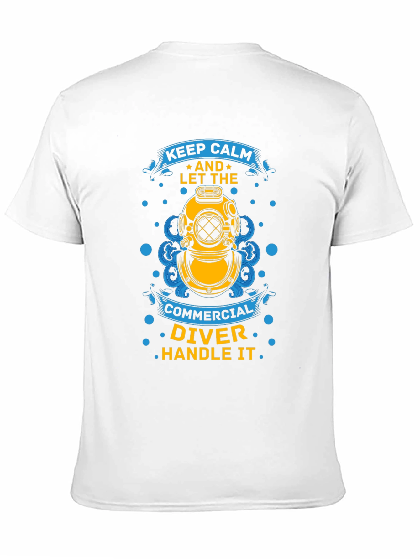 Keep Calm Commercial Diver T-Shirt - Black