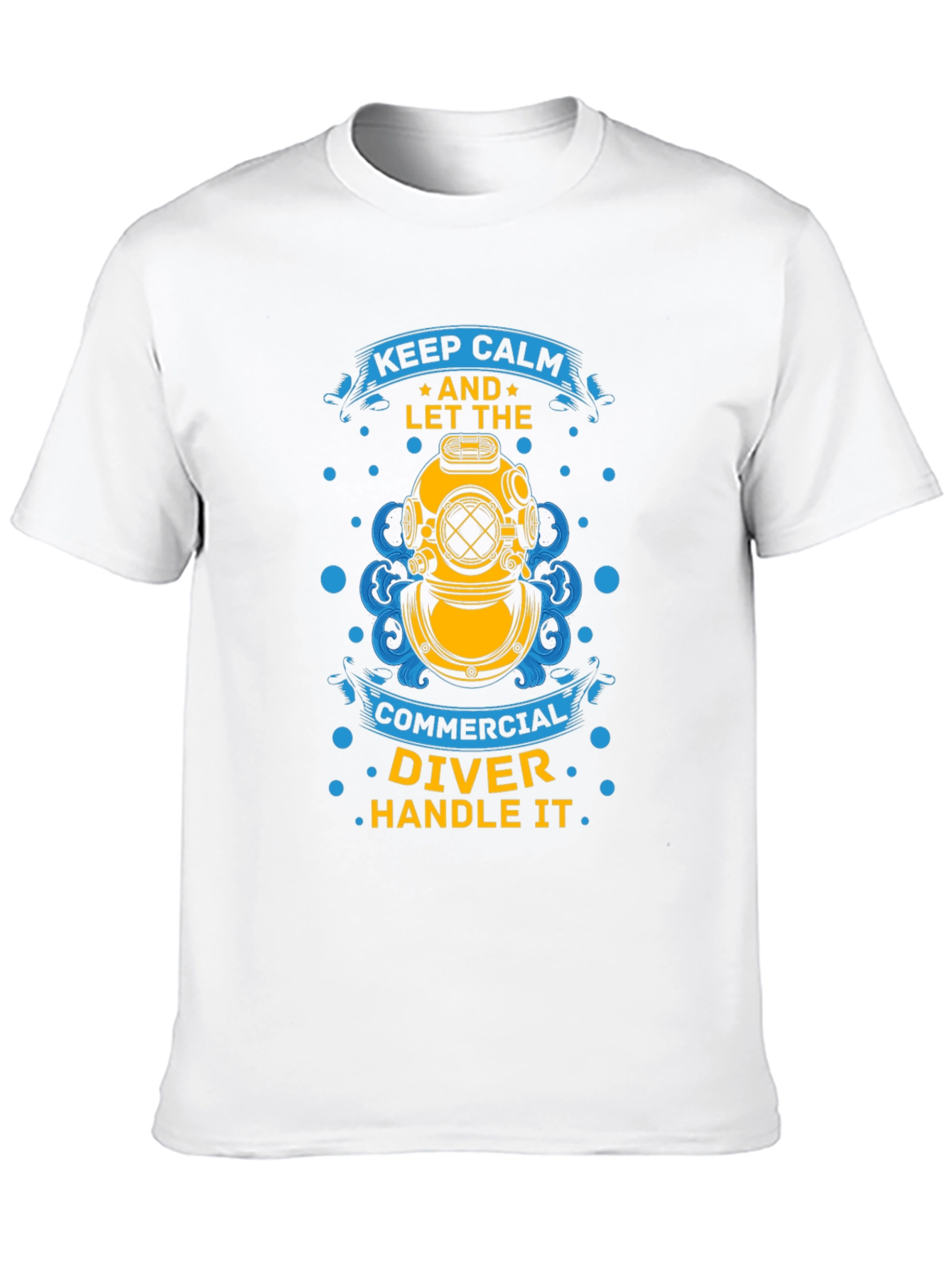 Keep Calm Commercial Diver T-Shirt - Black