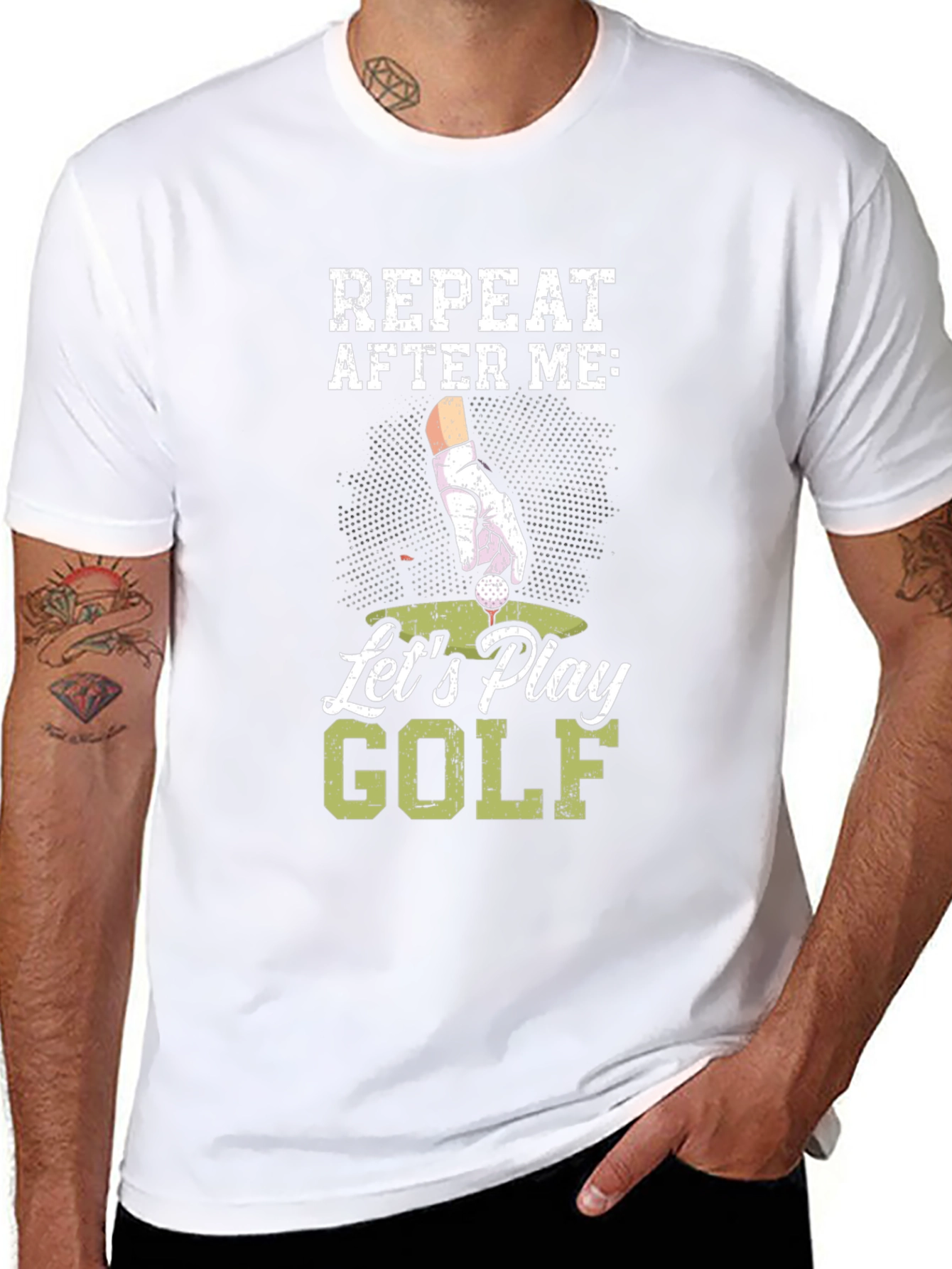 Funny Golf T-Shirt - Repeat After Me