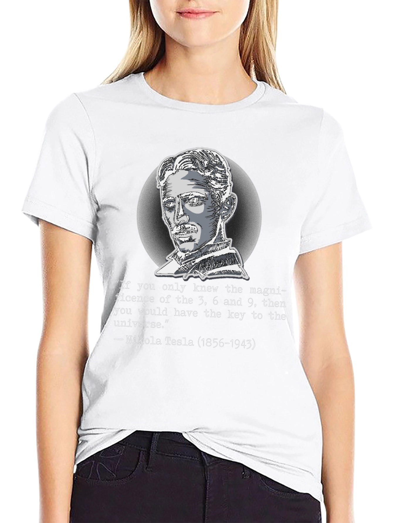 Nikola Tesla Quote T-Shirt - Key to the Universe