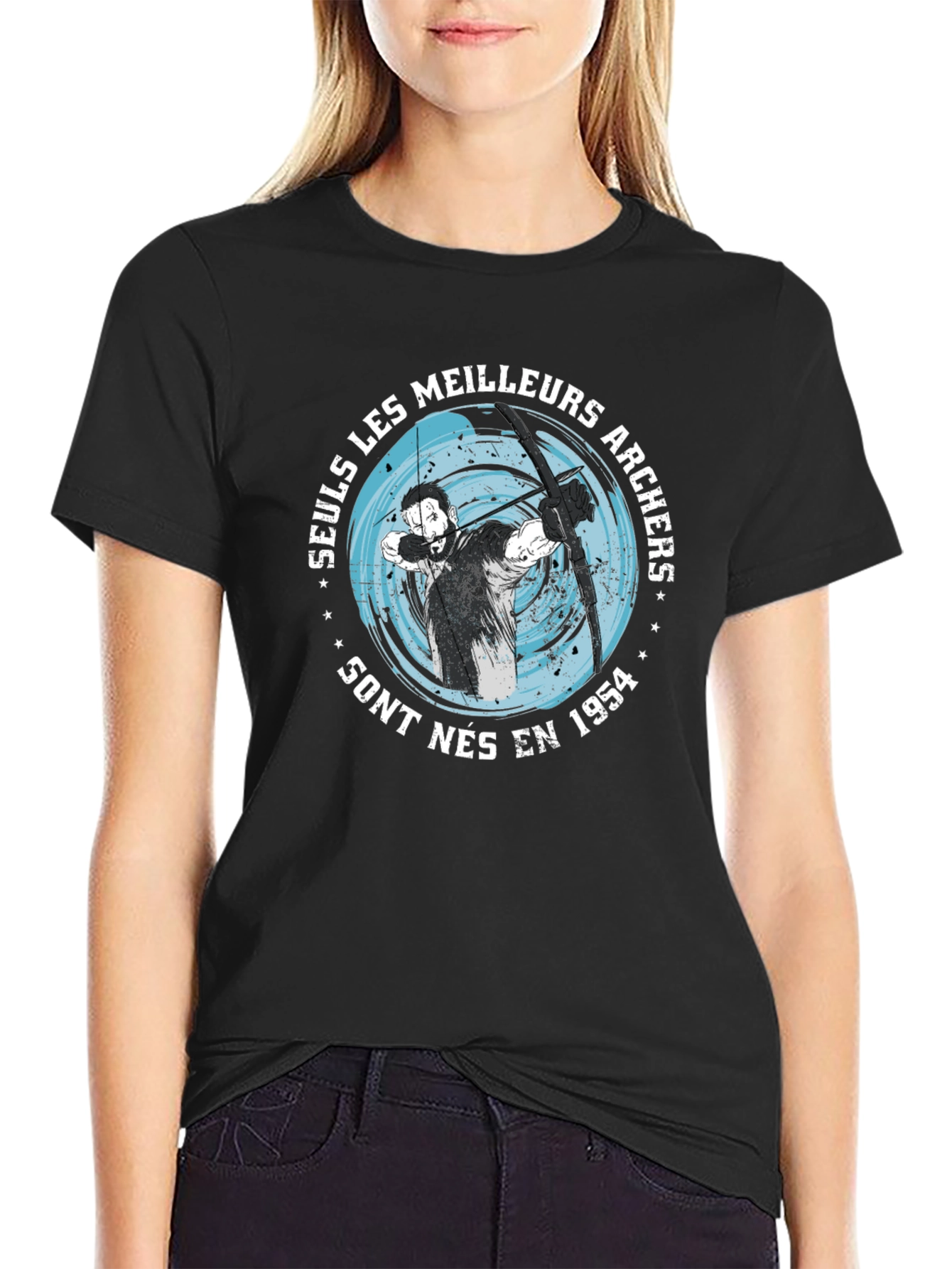 Archers Born in 1954 Black T-Shirt
