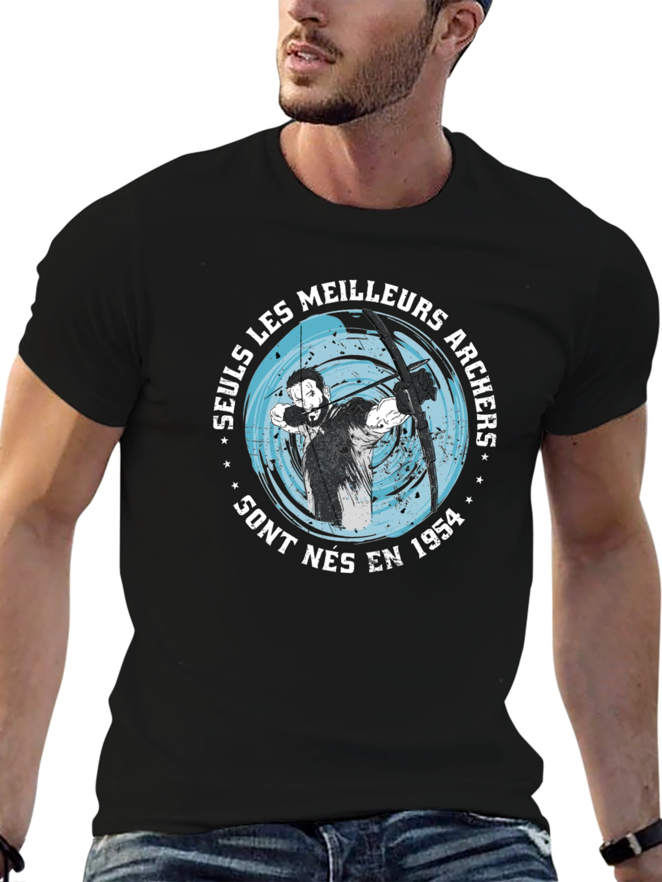 Archers Born in 1954 Black T-Shirt