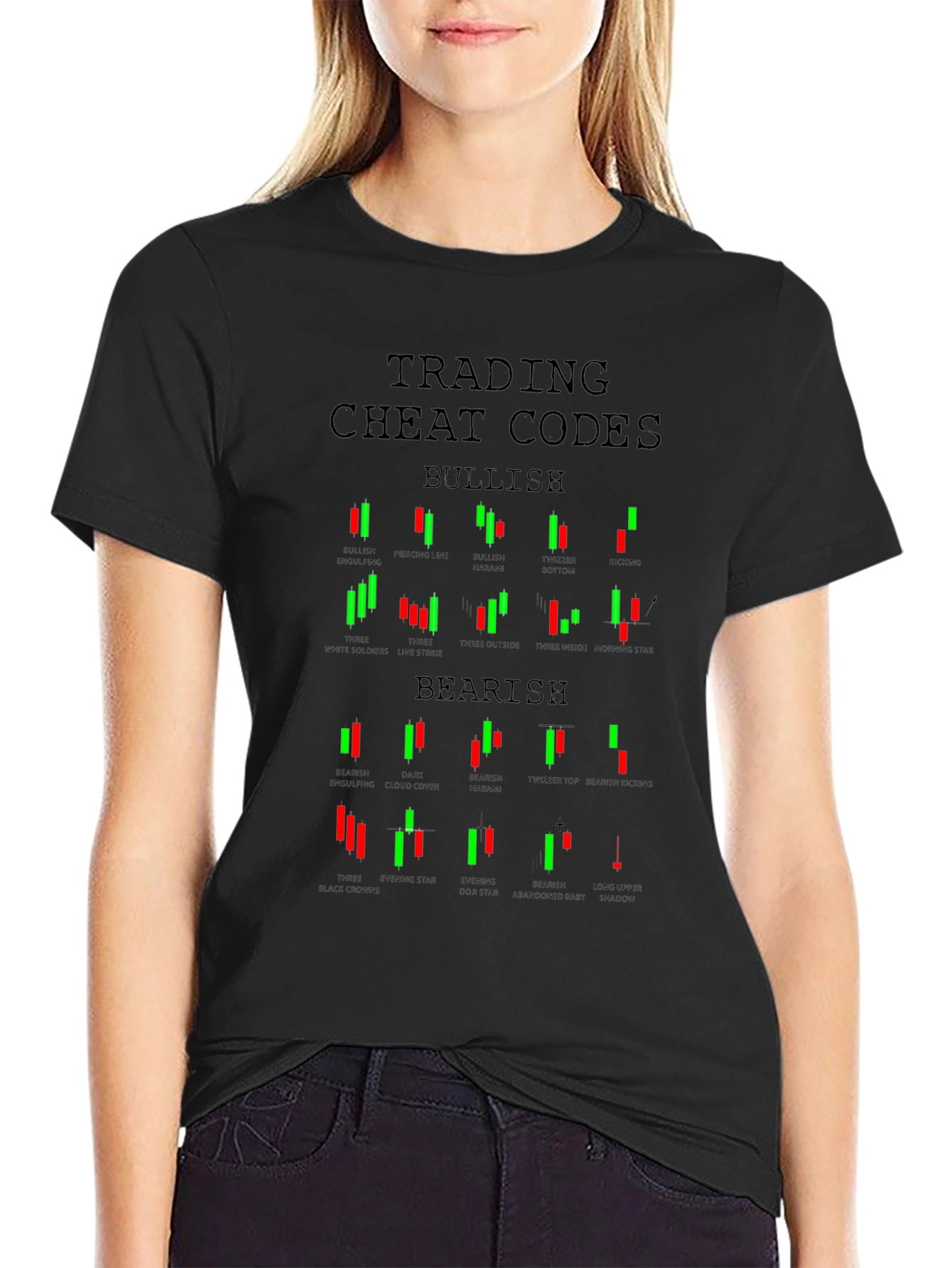 Trading Cheat Codes T-Shirt Bullish Bearish