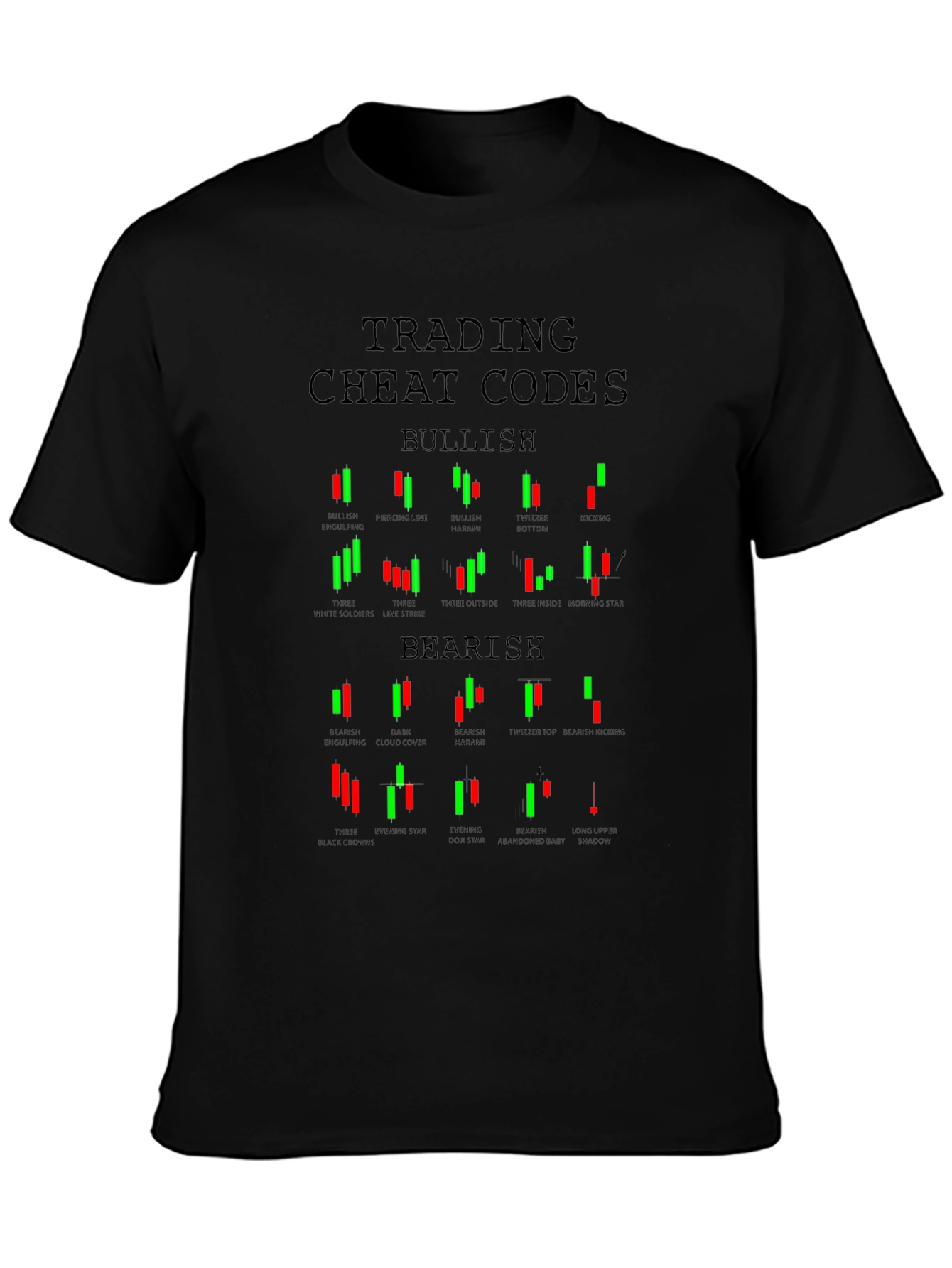 Trading Cheat Codes T-Shirt Bullish Bearish