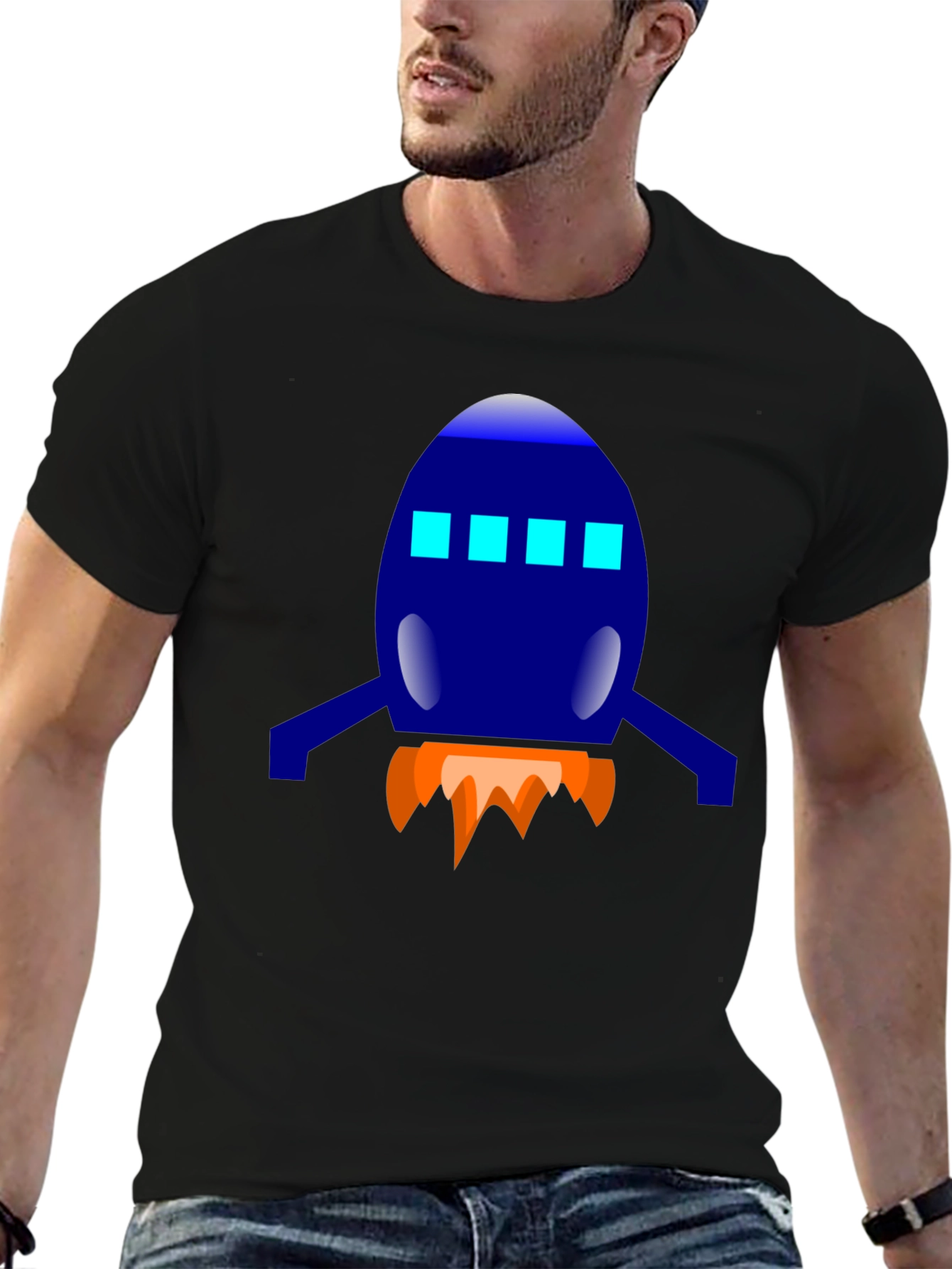Rocket Graphic Tee - Blast Off in Style!