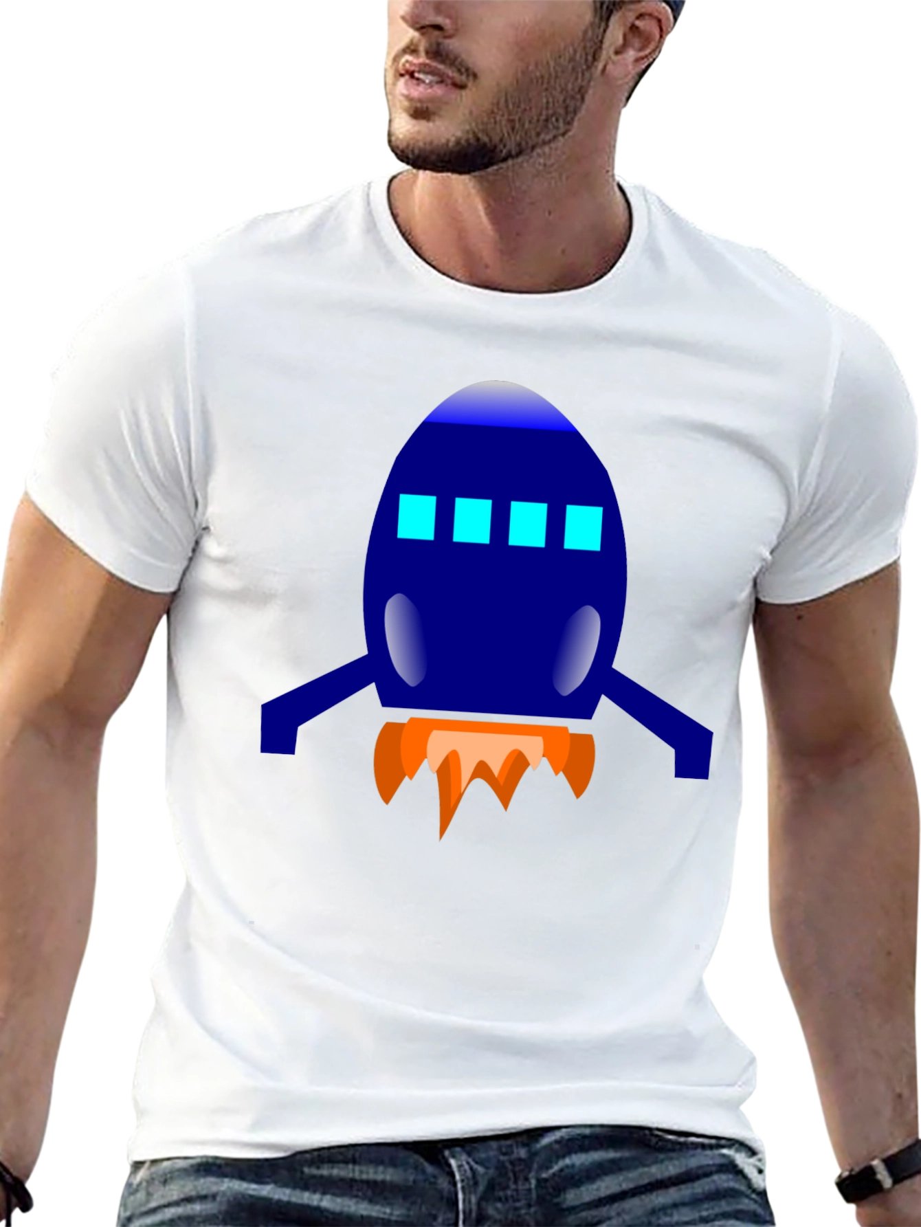 Rocket Graphic Tee - Blast Off in Style!