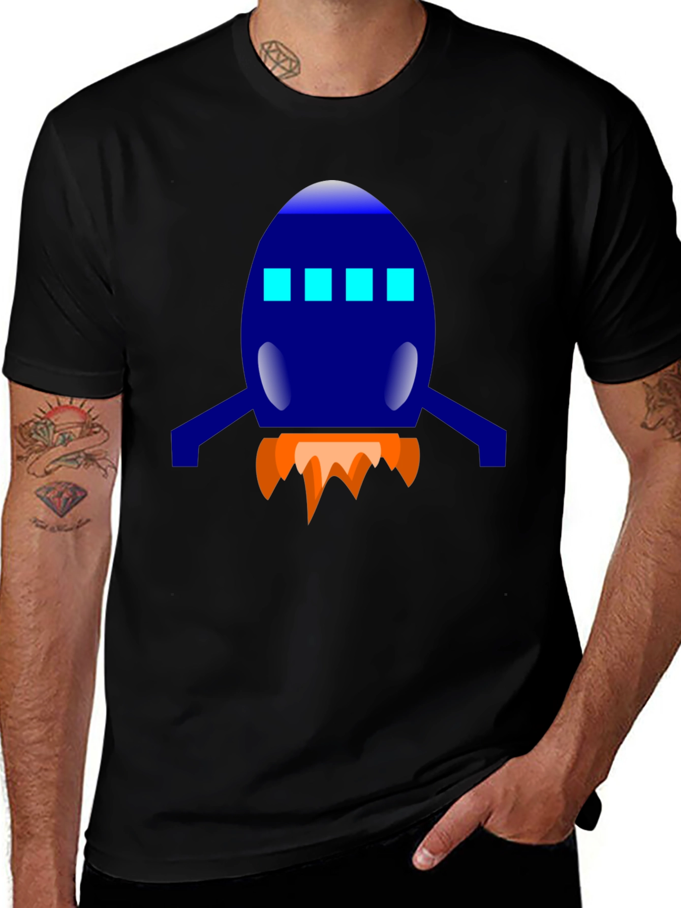 Rocket Graphic Tee - Blast Off in Style!