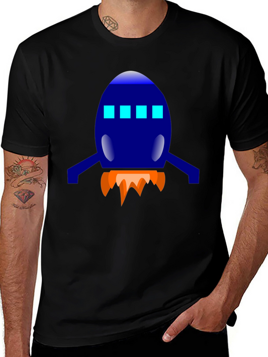 Rocket Graphic Tee - Blast Off in Style!
