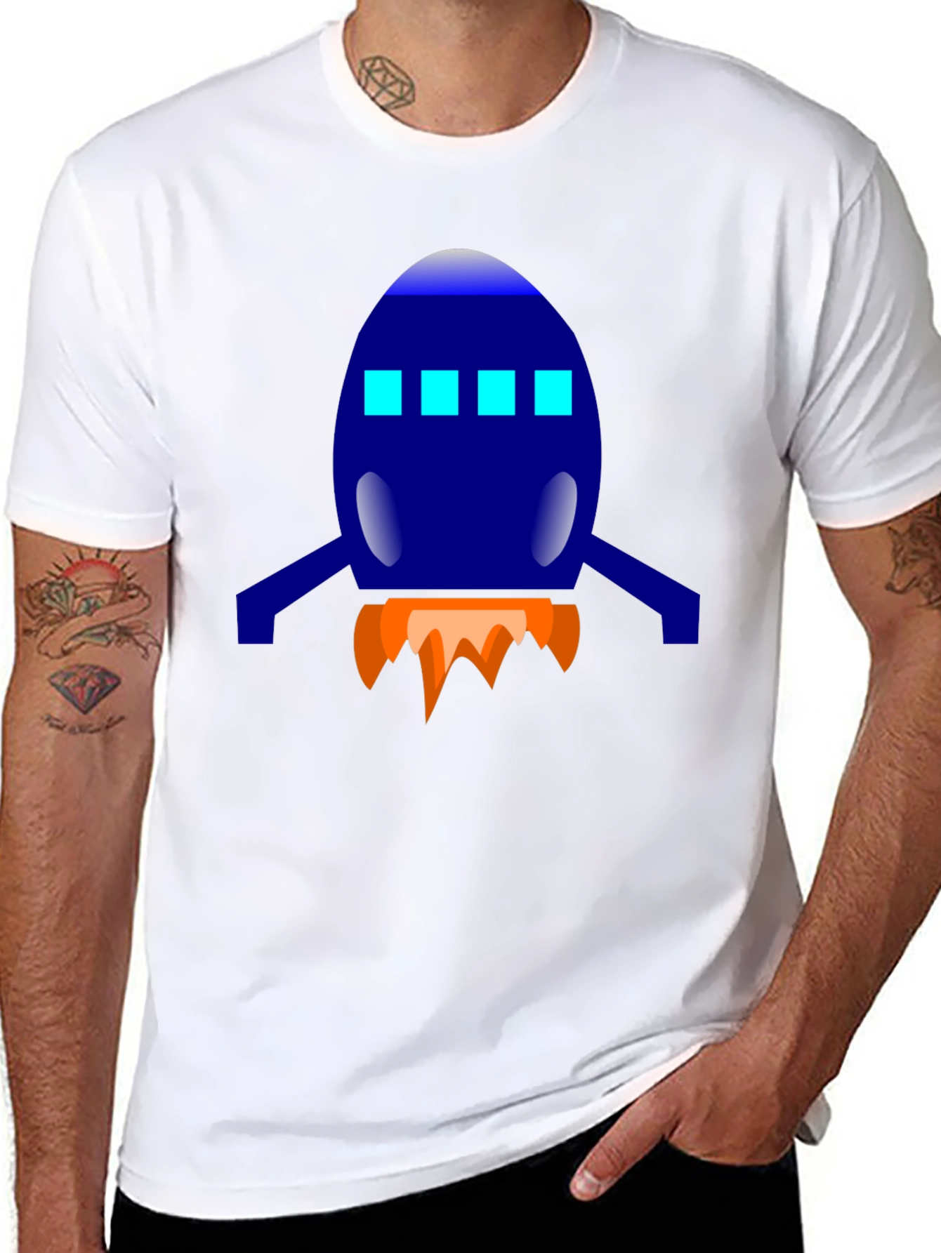 Rocket Graphic Tee - Blast Off in Style!