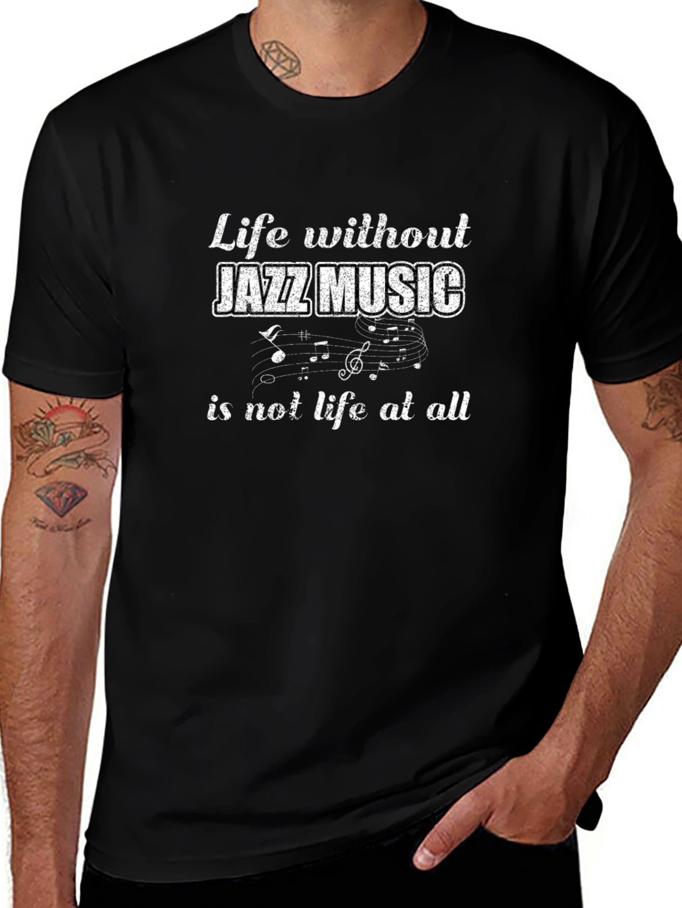 Jazz Music Lover T-Shirt - Life Without Jazz Tee