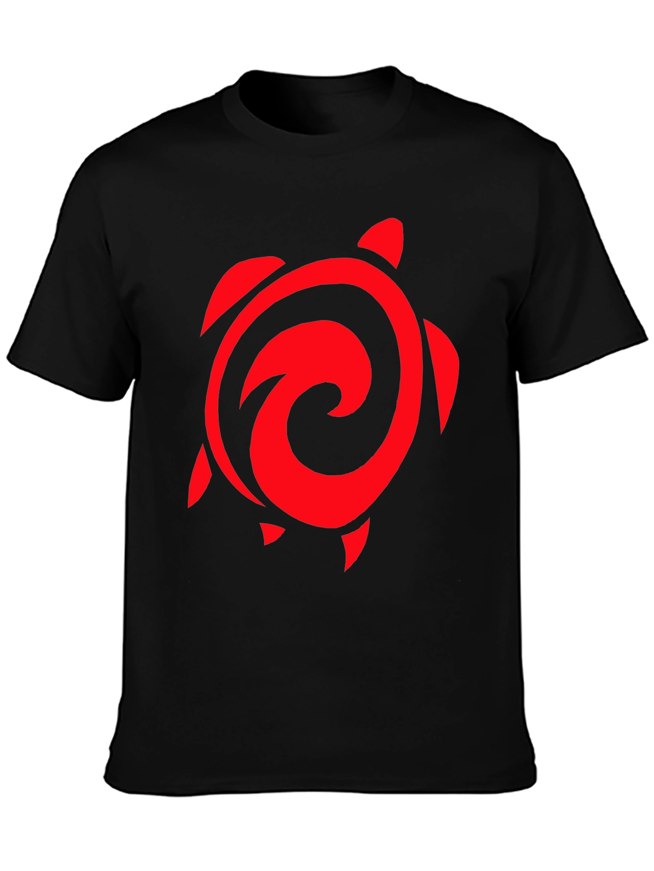 Red Turtle Graphic Black T-Shirt
