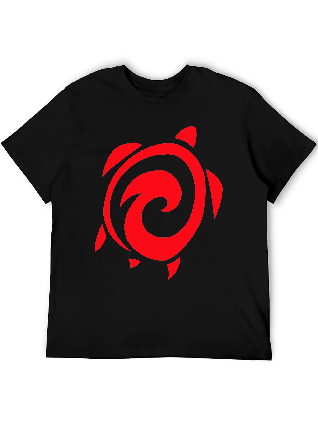 Red Turtle Graphic Black T-Shirt
