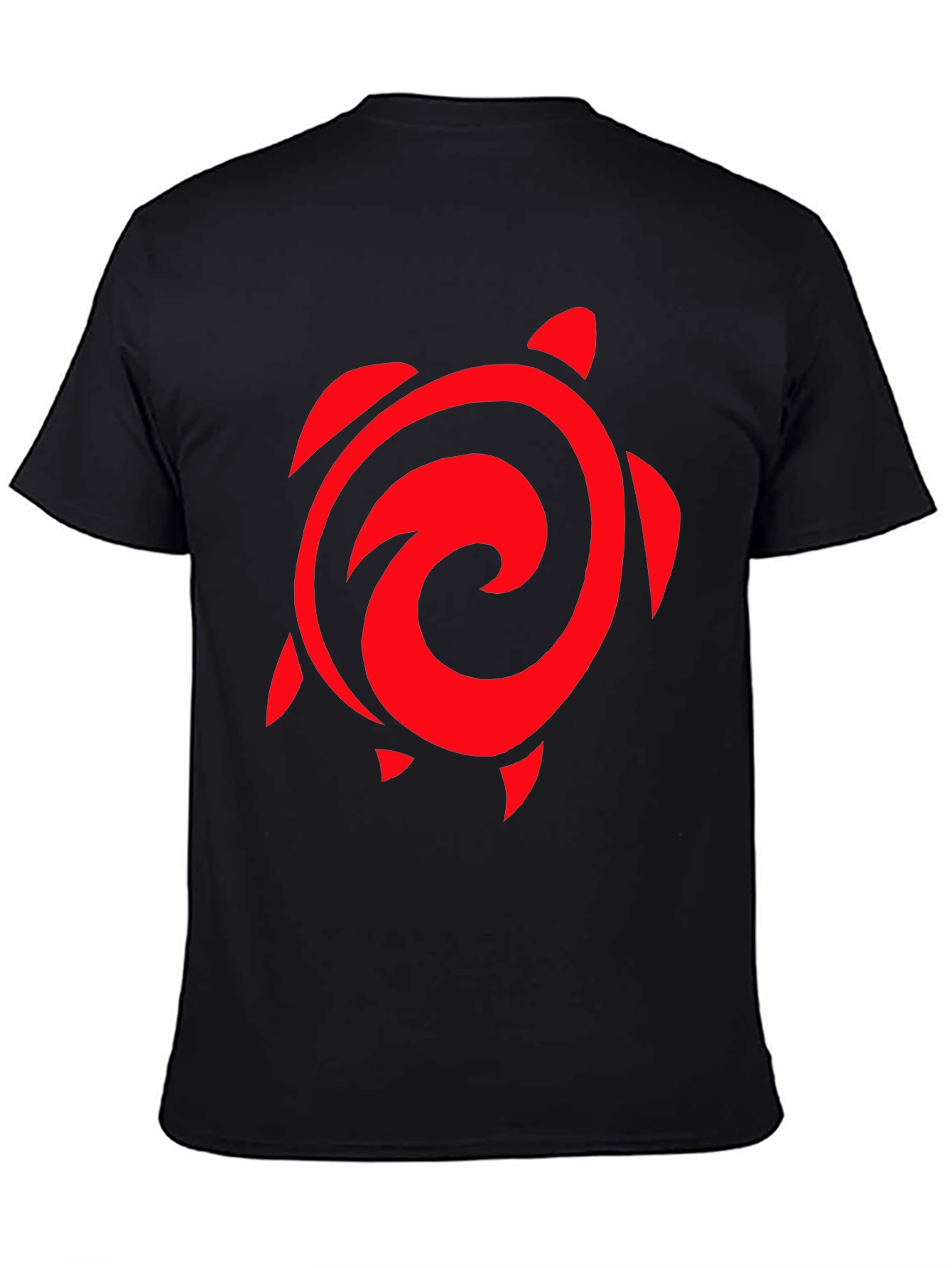 Red Turtle Graphic Black T-Shirt