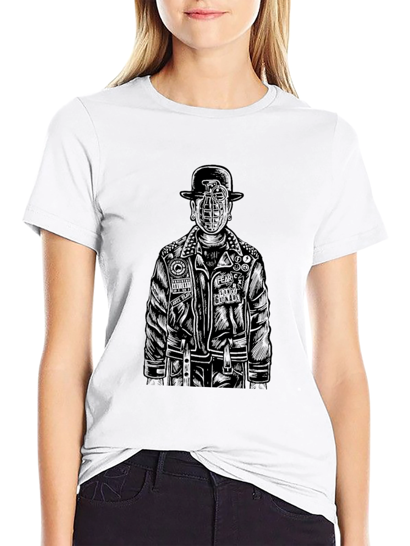 Grenade Head Graphic Tee - Mens Black T-Shirt
