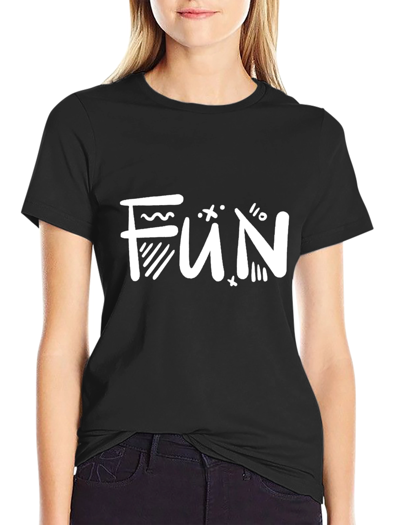 Fun Graphic Black T-Shirt