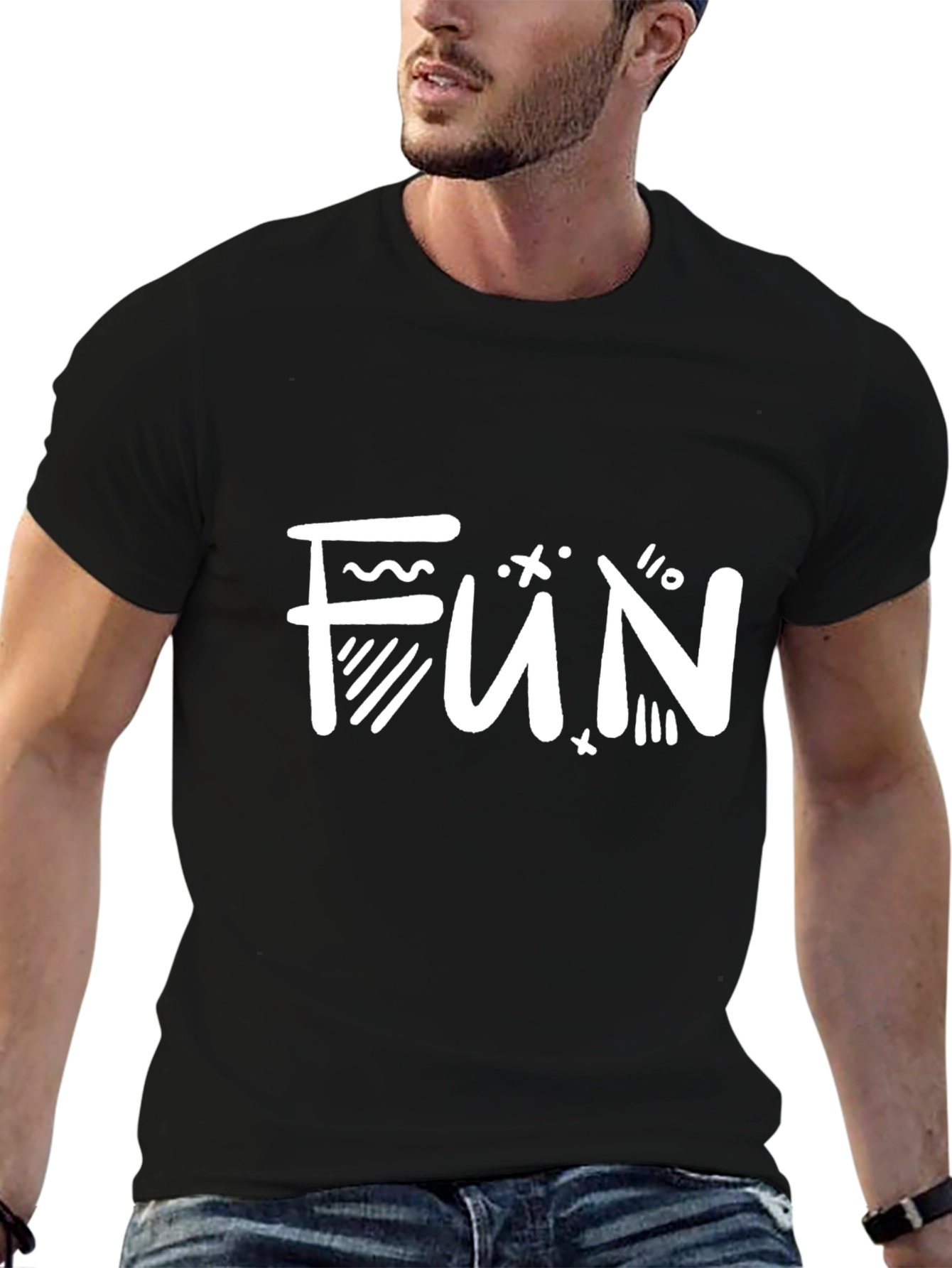 Fun Graphic Black T-Shirt
