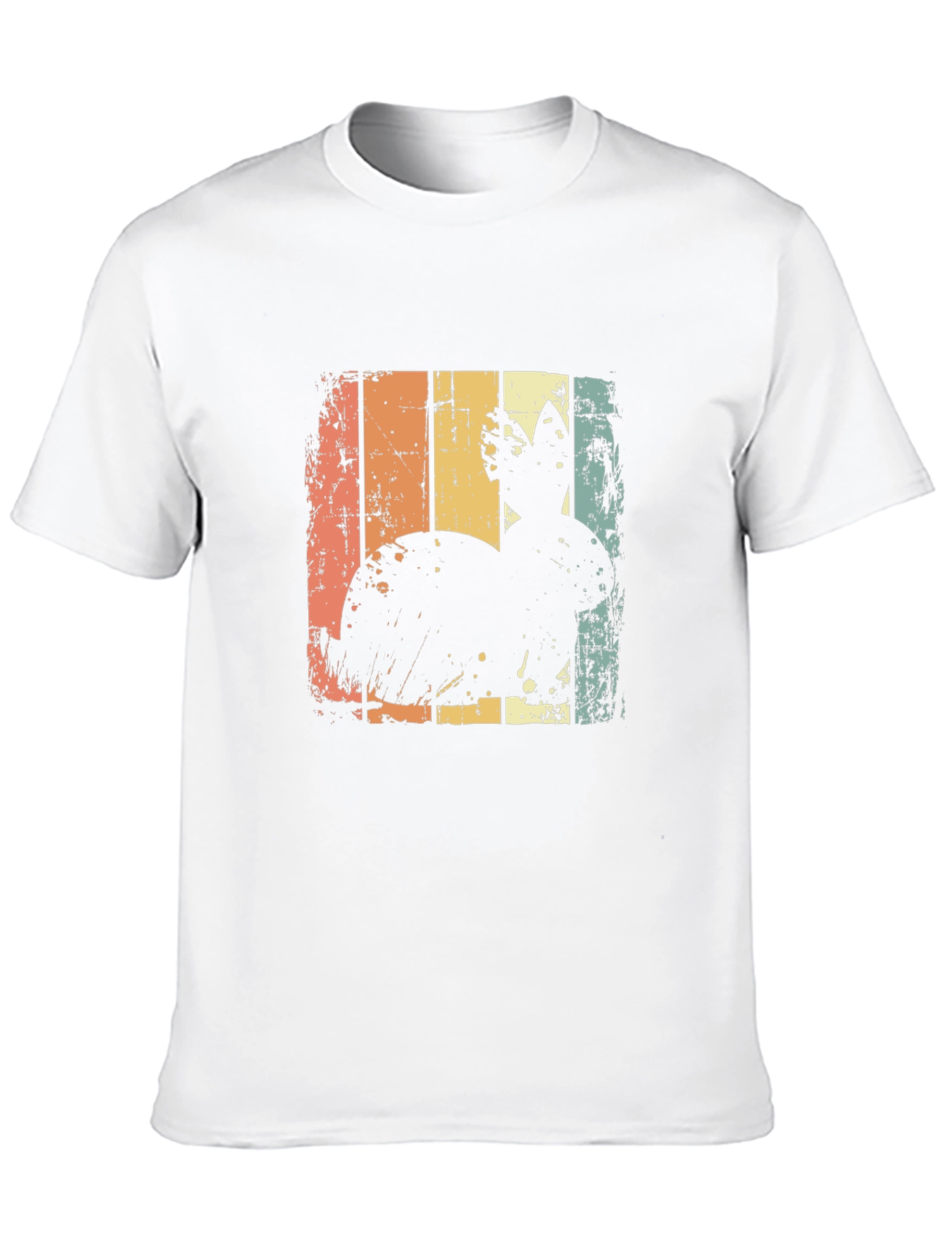 Retro Easter Bunny Graphic Tee - Mens Black T-Shirt