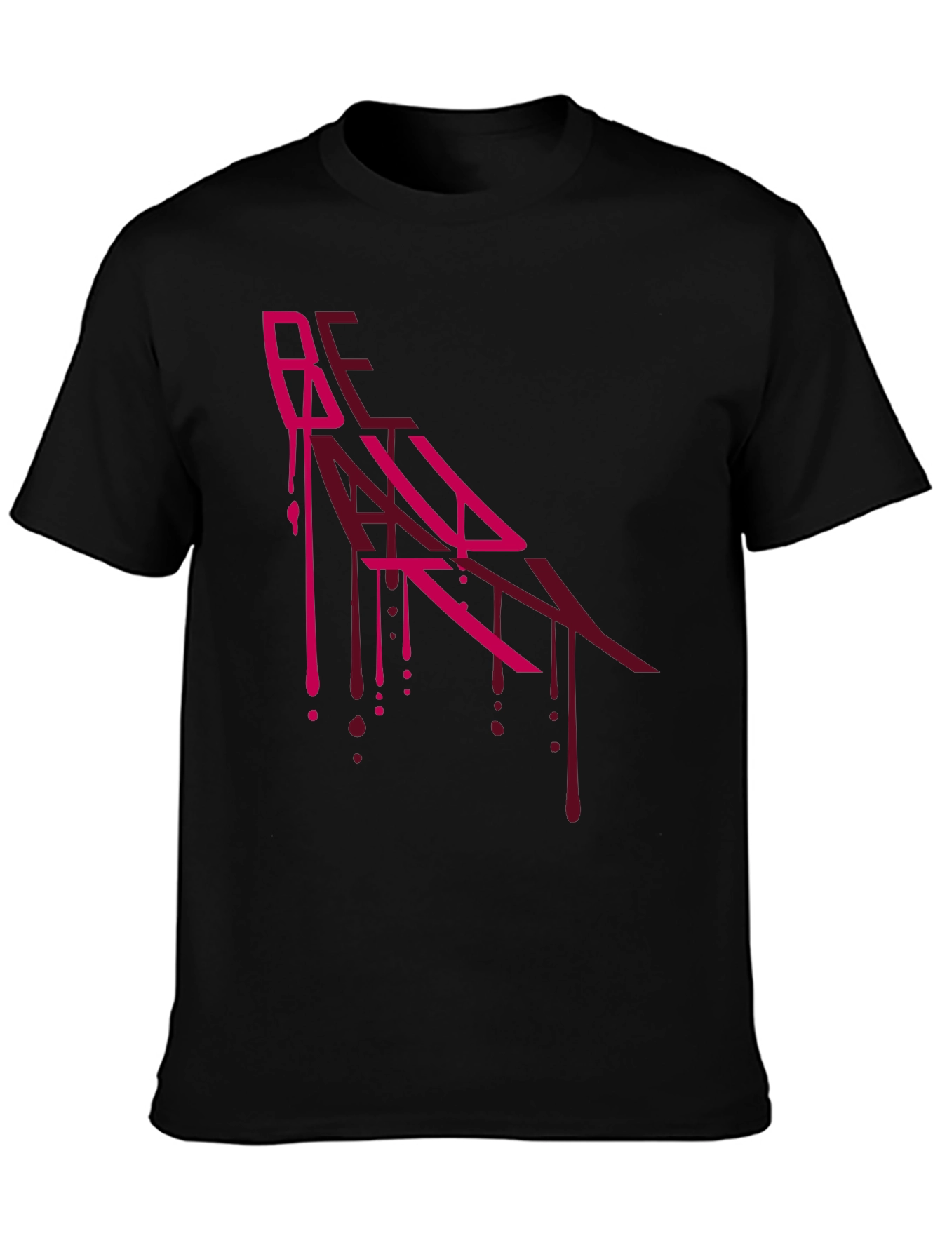 Edgy Graphic Print Black T-Shirt