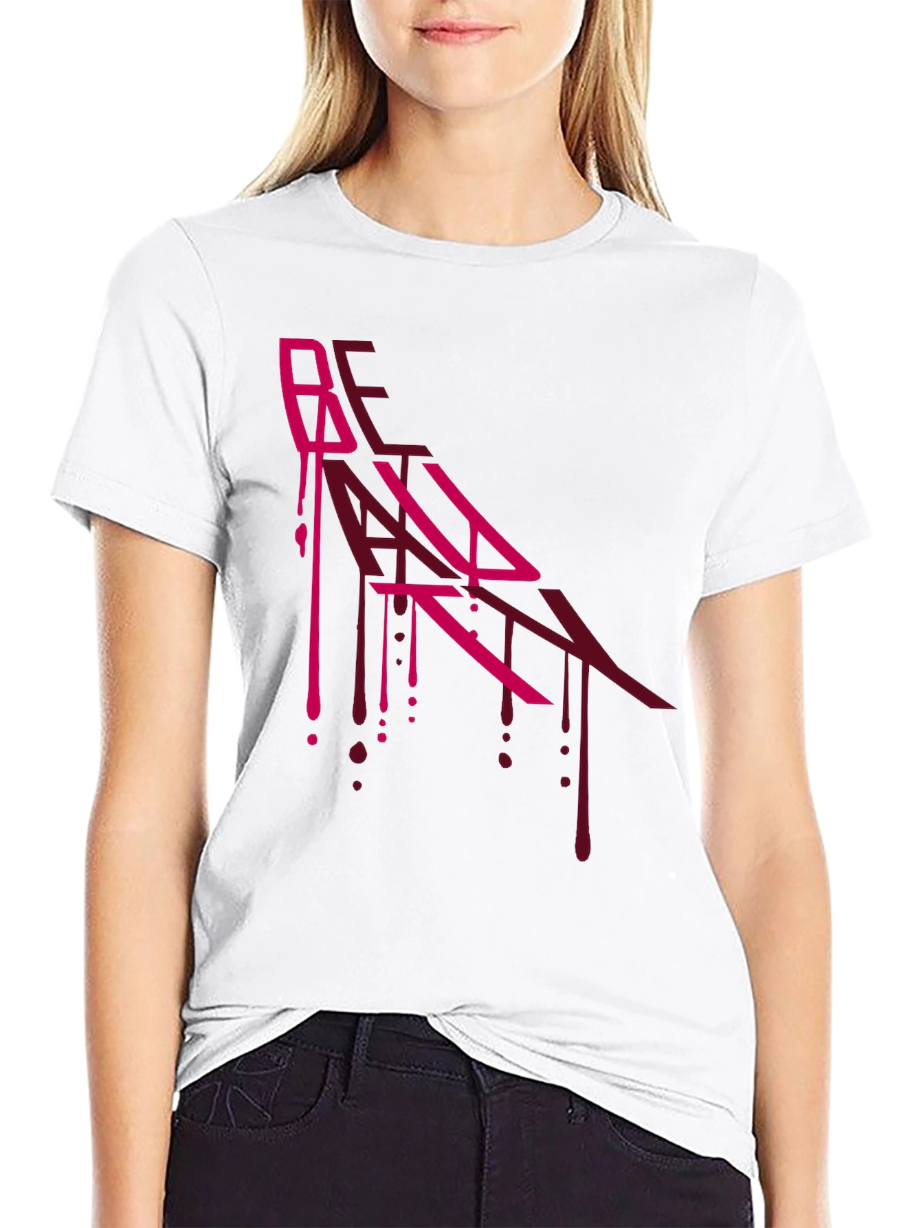 Edgy Graphic Print Black T-Shirt