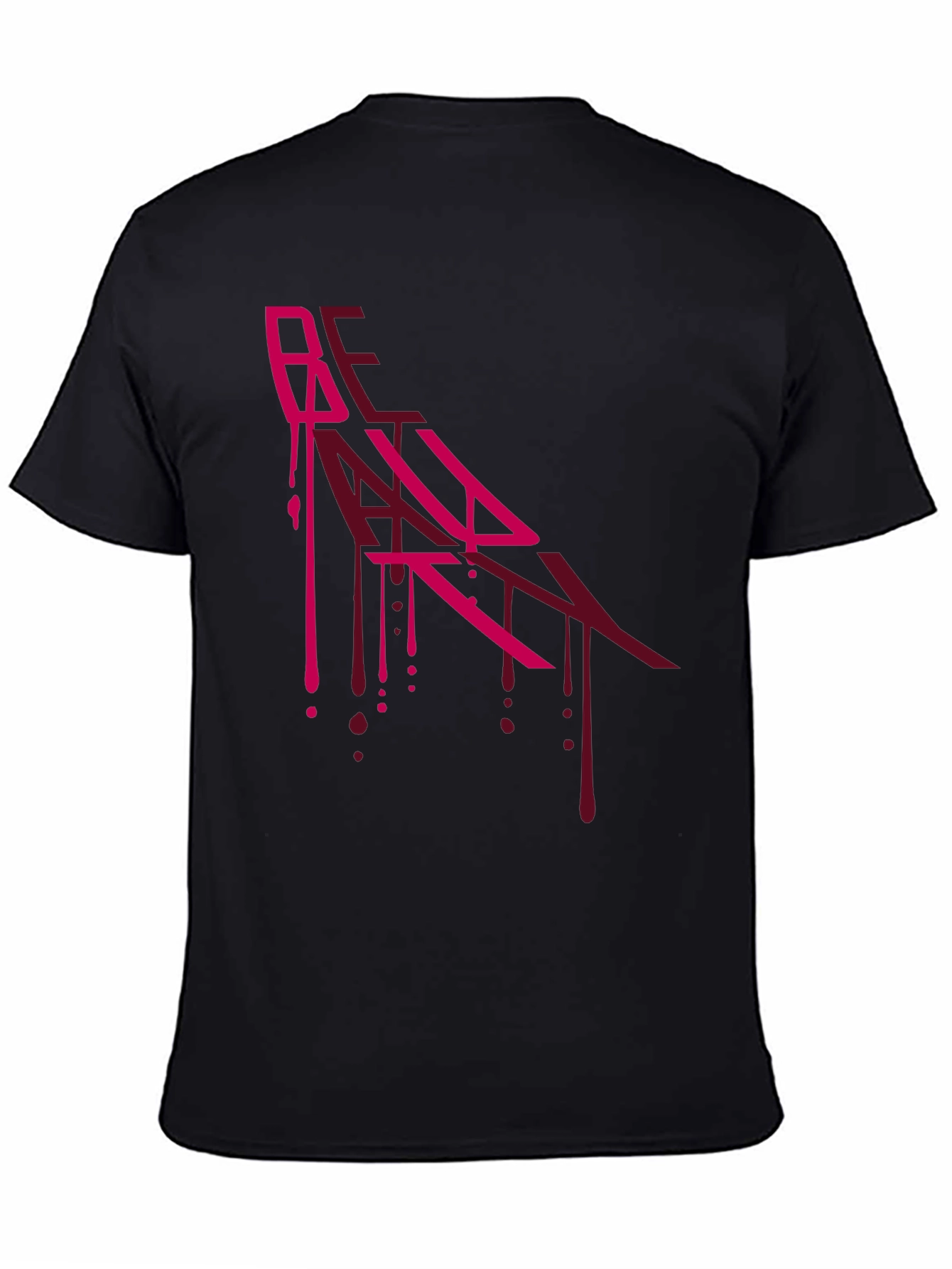Edgy Graphic Print Black T-Shirt