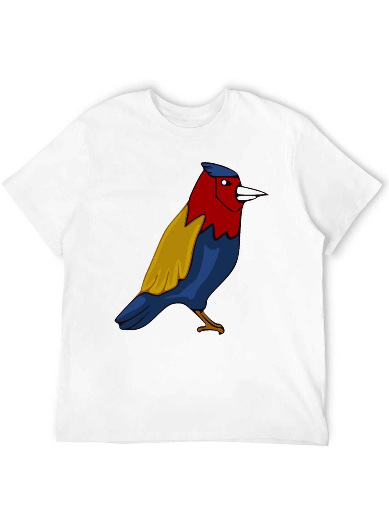 Bird Graphic T-Shirt - Black Casual Tee