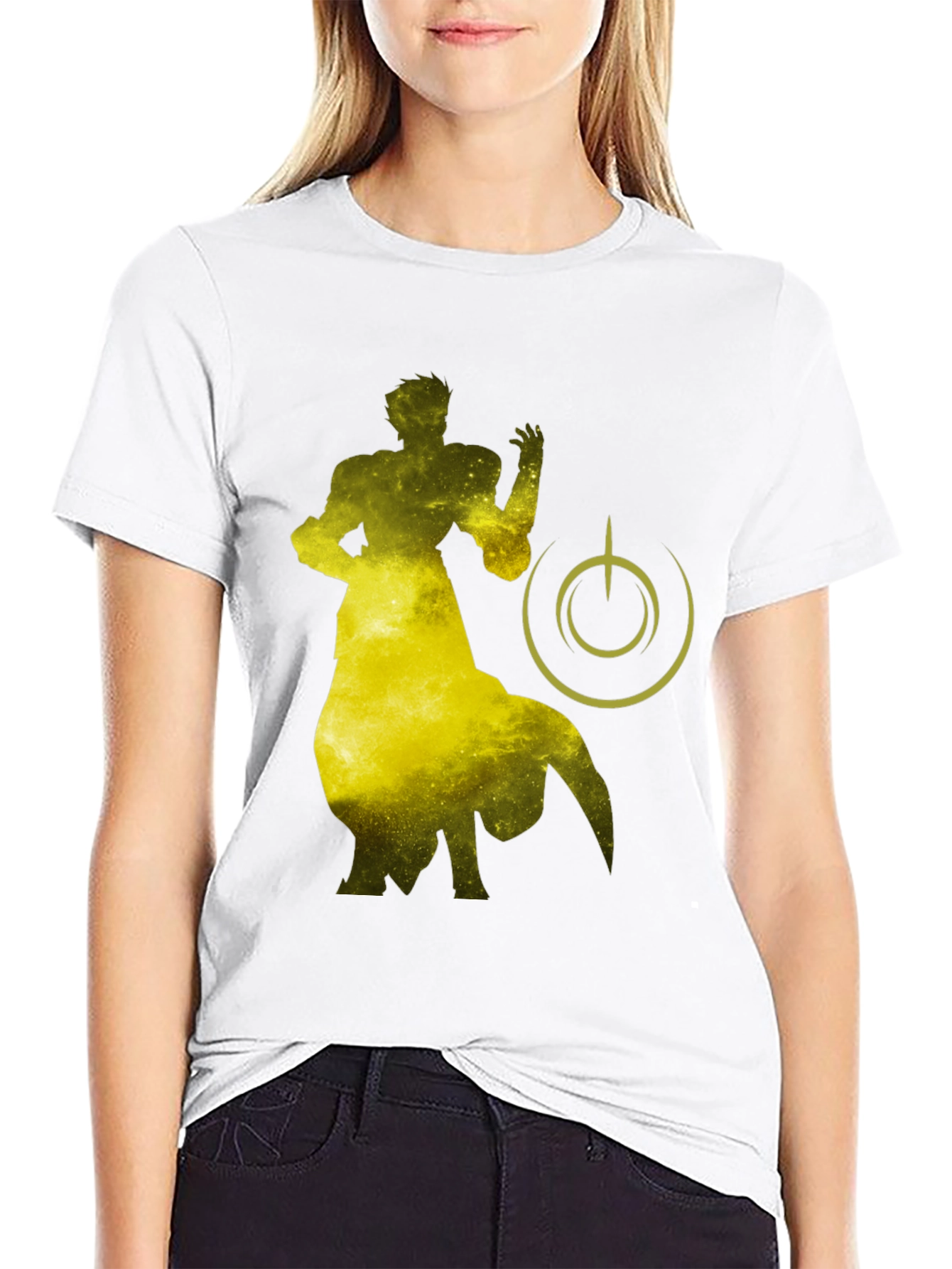 Sci-Fi Silhouette Graphic Black T-Shirt