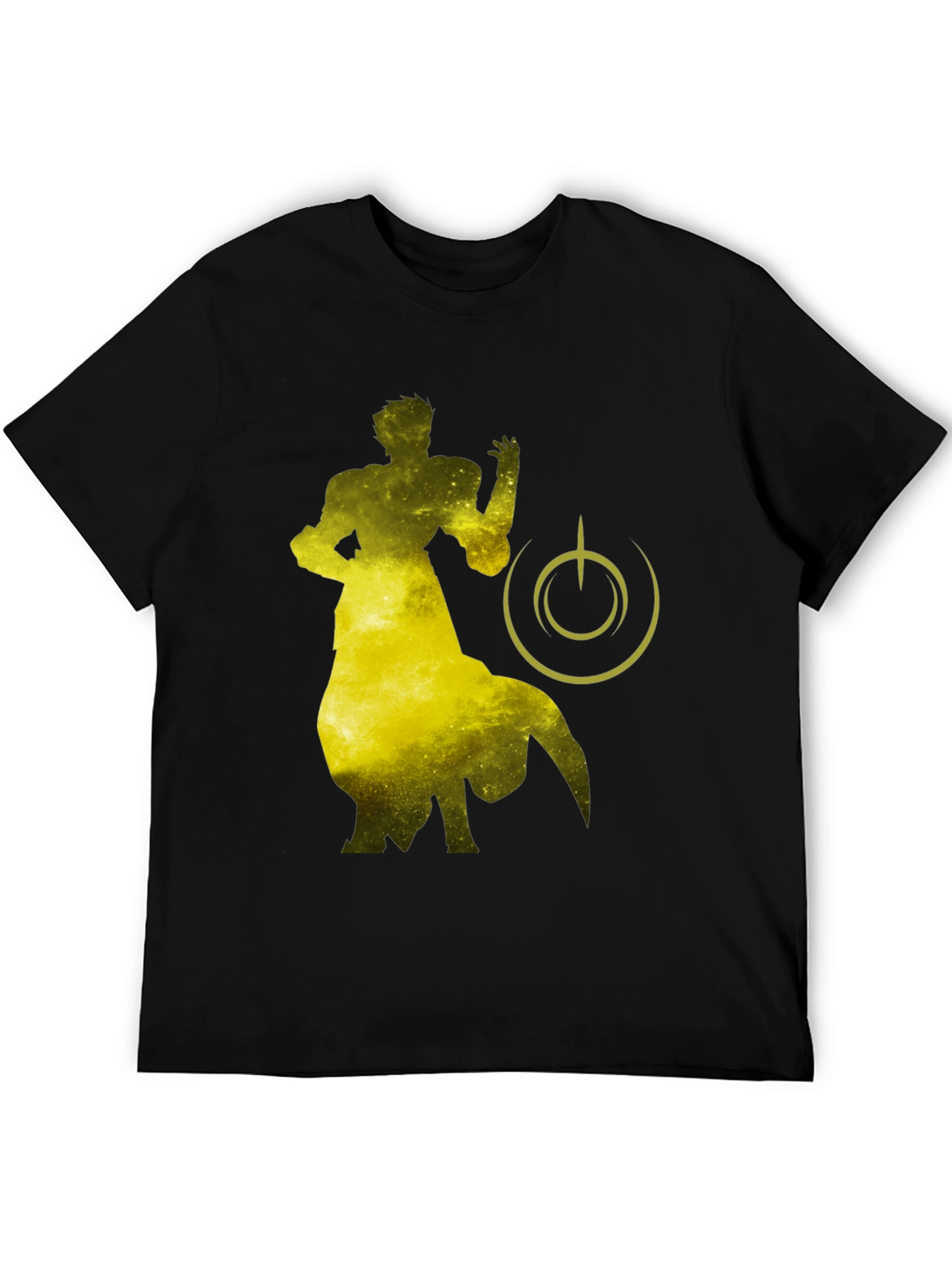 Sci-Fi Silhouette Graphic Black T-Shirt