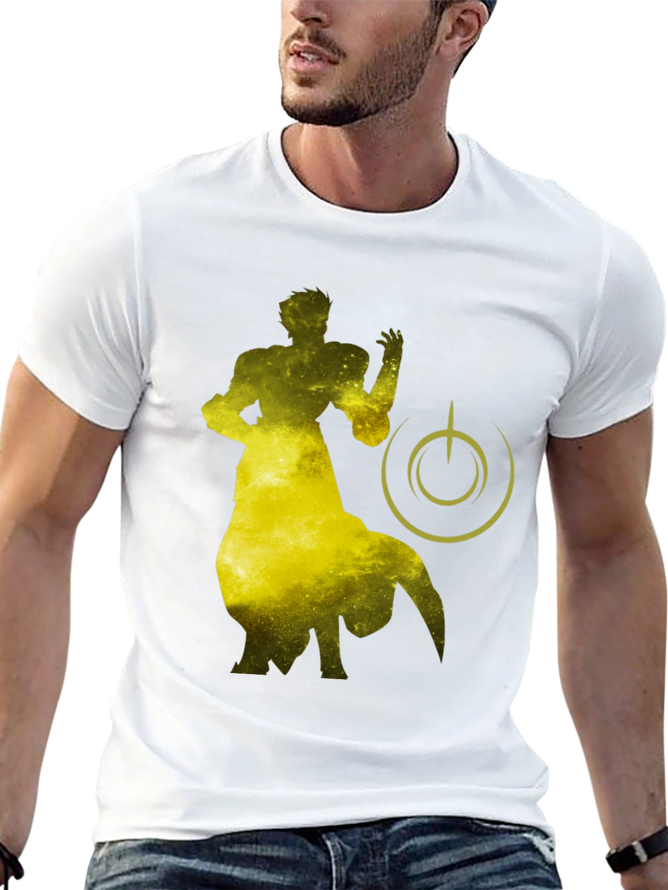 Sci-Fi Silhouette Graphic Black T-Shirt