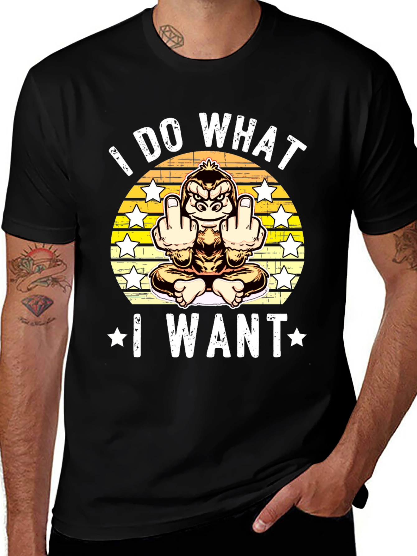 I Do What I Want Gorilla T-Shirt