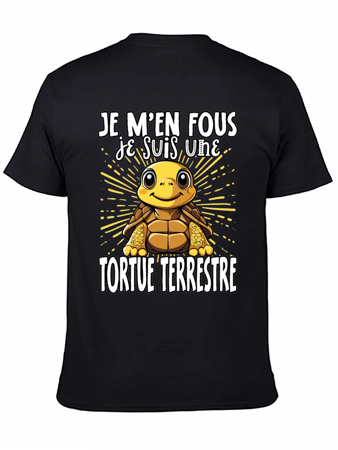 Funny French Turtle T-Shirt - Je Men Fous