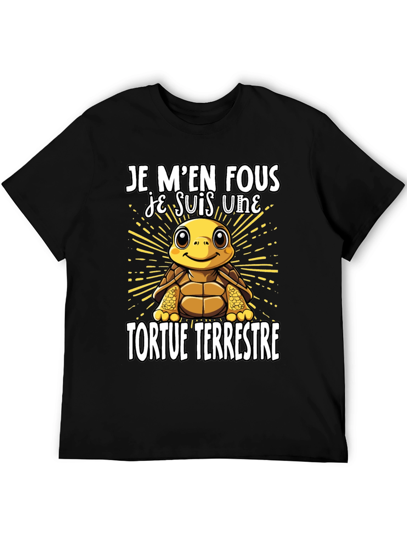 Funny French Turtle T-Shirt - Je Men Fous