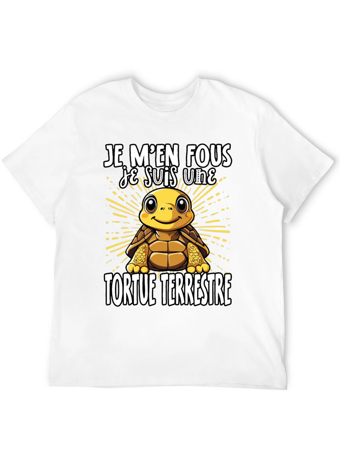 Funny French Turtle T-Shirt - Je Men Fous