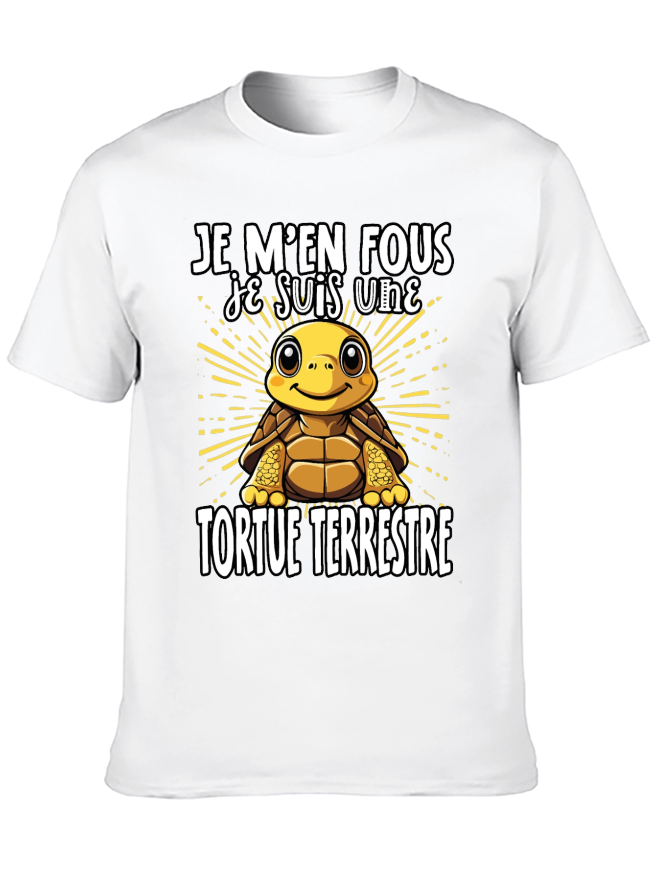 Funny French Turtle T-Shirt - Je Men Fous
