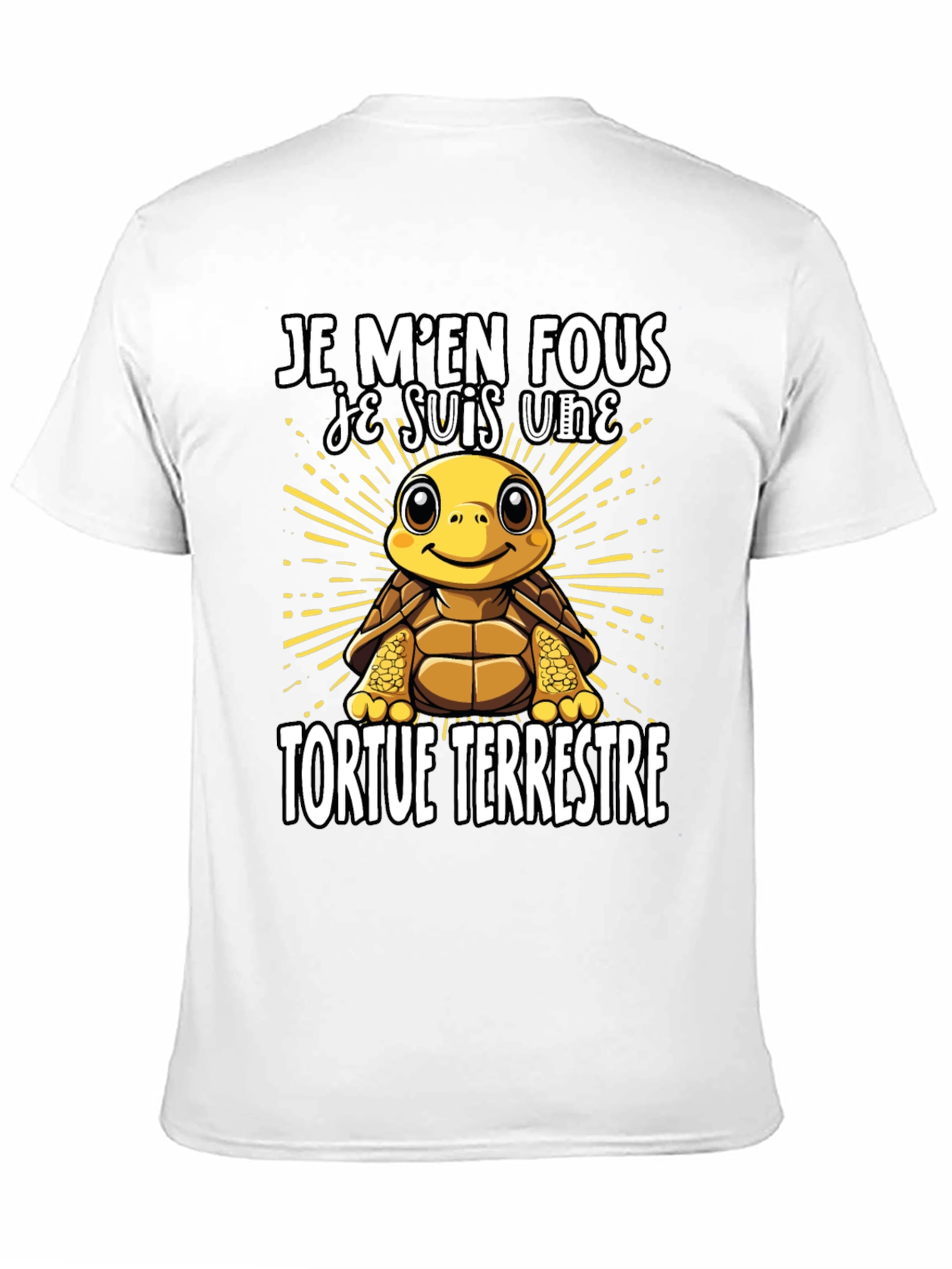 Funny French Turtle T-Shirt - Je Men Fous