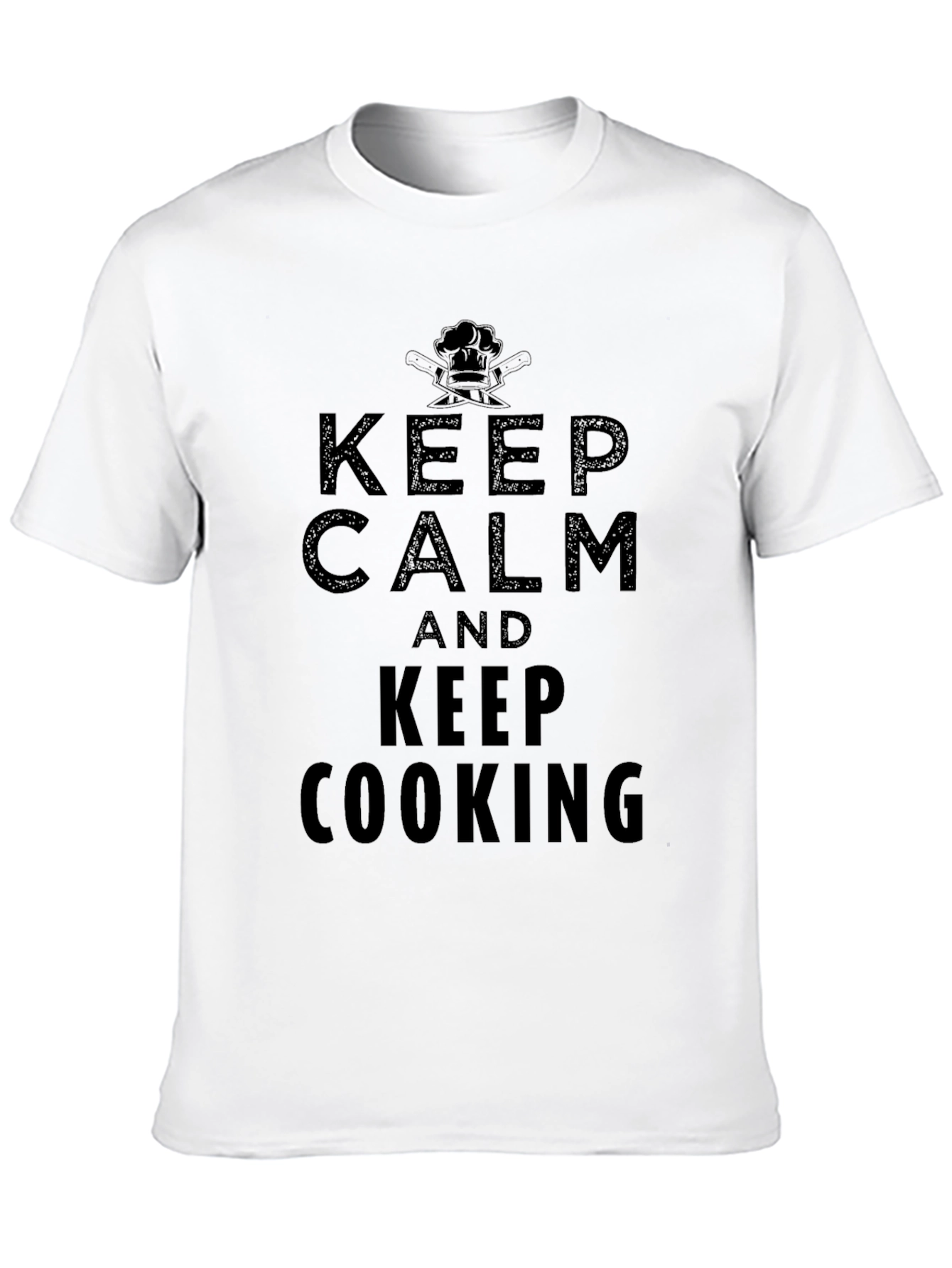 Keep Calm and Keep Cooking T-Shirt - Black