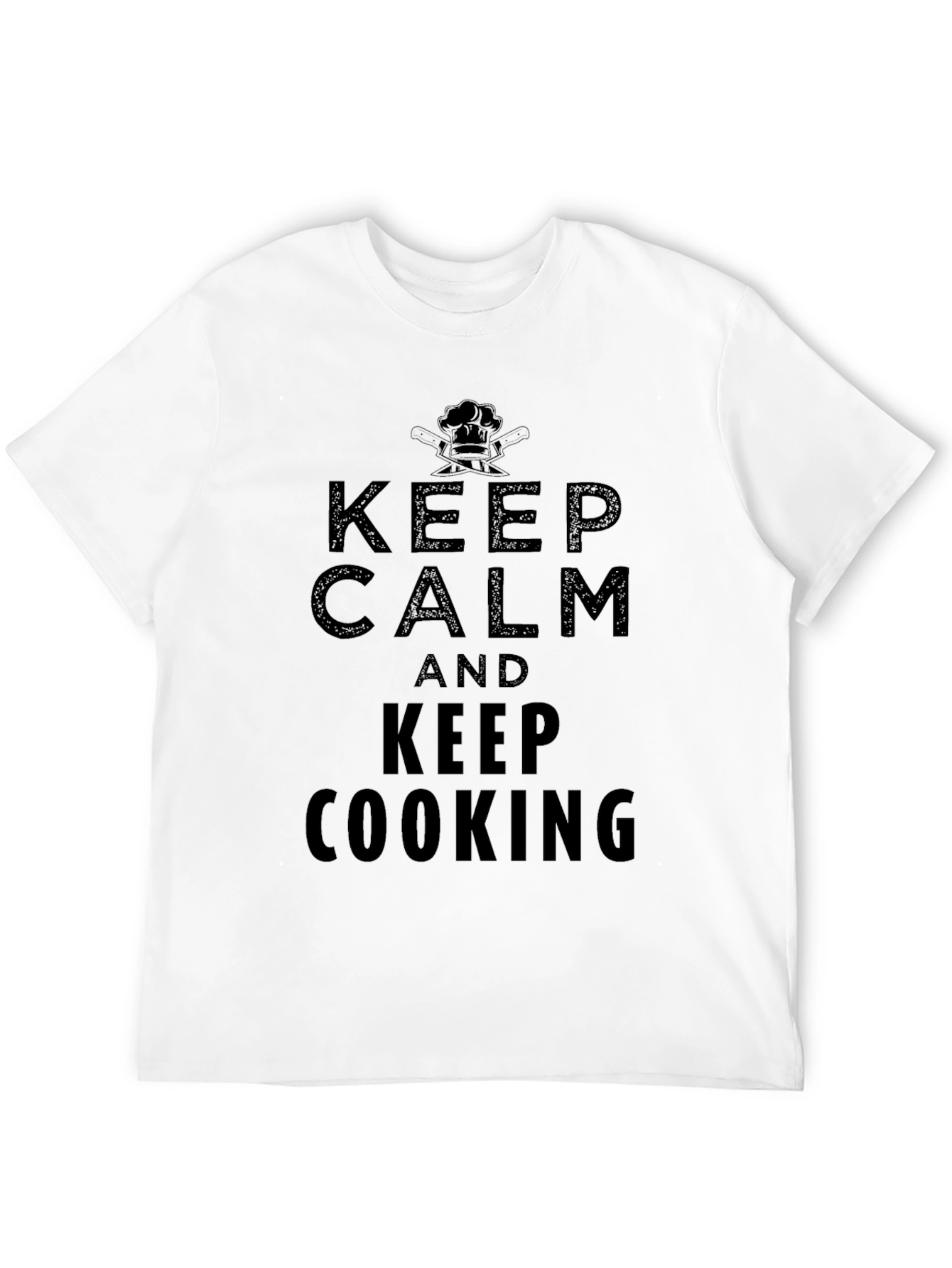 Keep Calm and Keep Cooking T-Shirt - Black