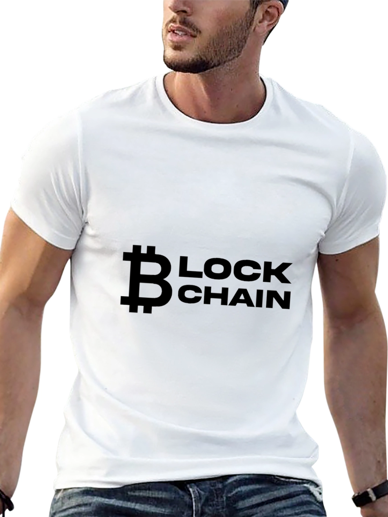 Bitcoin Blockchain Black T-Shirt