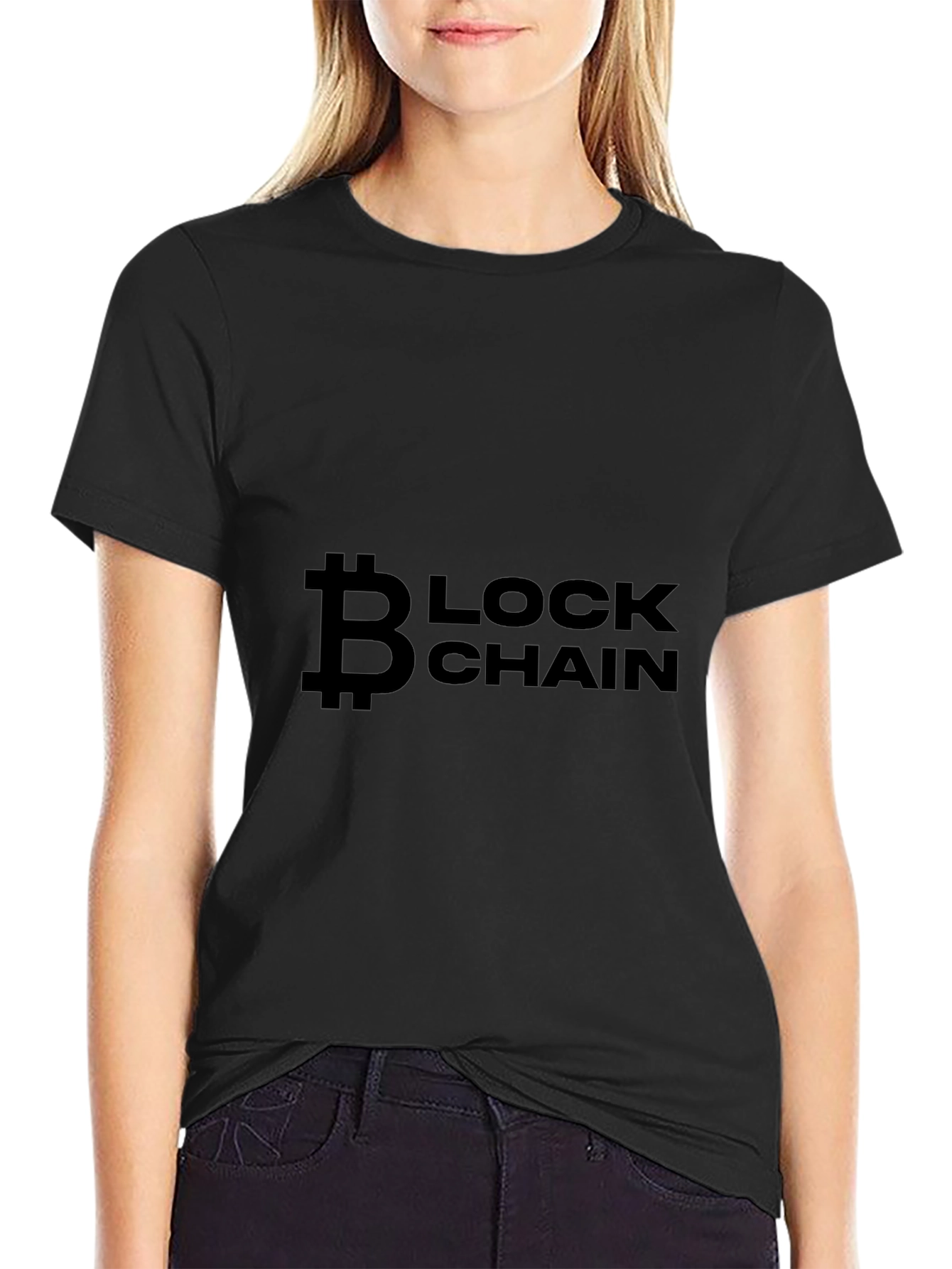 Bitcoin Blockchain Black T-Shirt