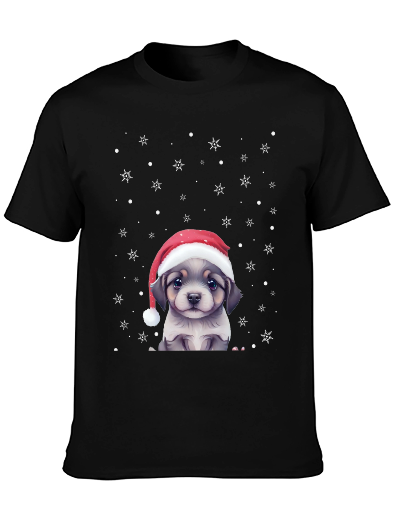 Festive Puppy Graphic Tee