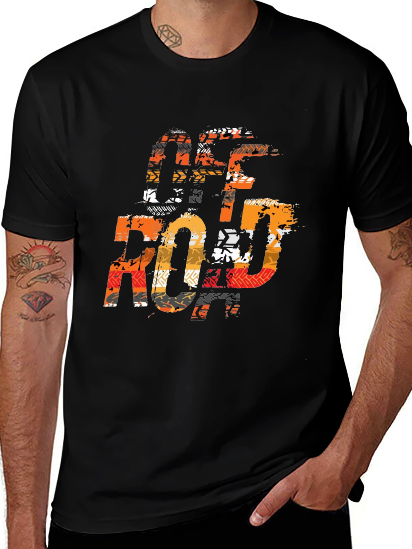 Off-Road Adventure Graphic Tee - Black