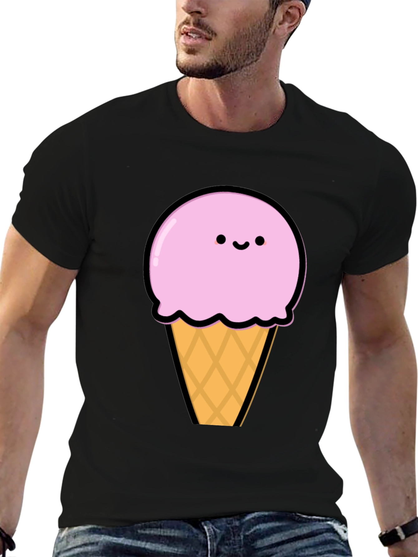 Cute Ice Cream Graphic T-Shirt - Unisex