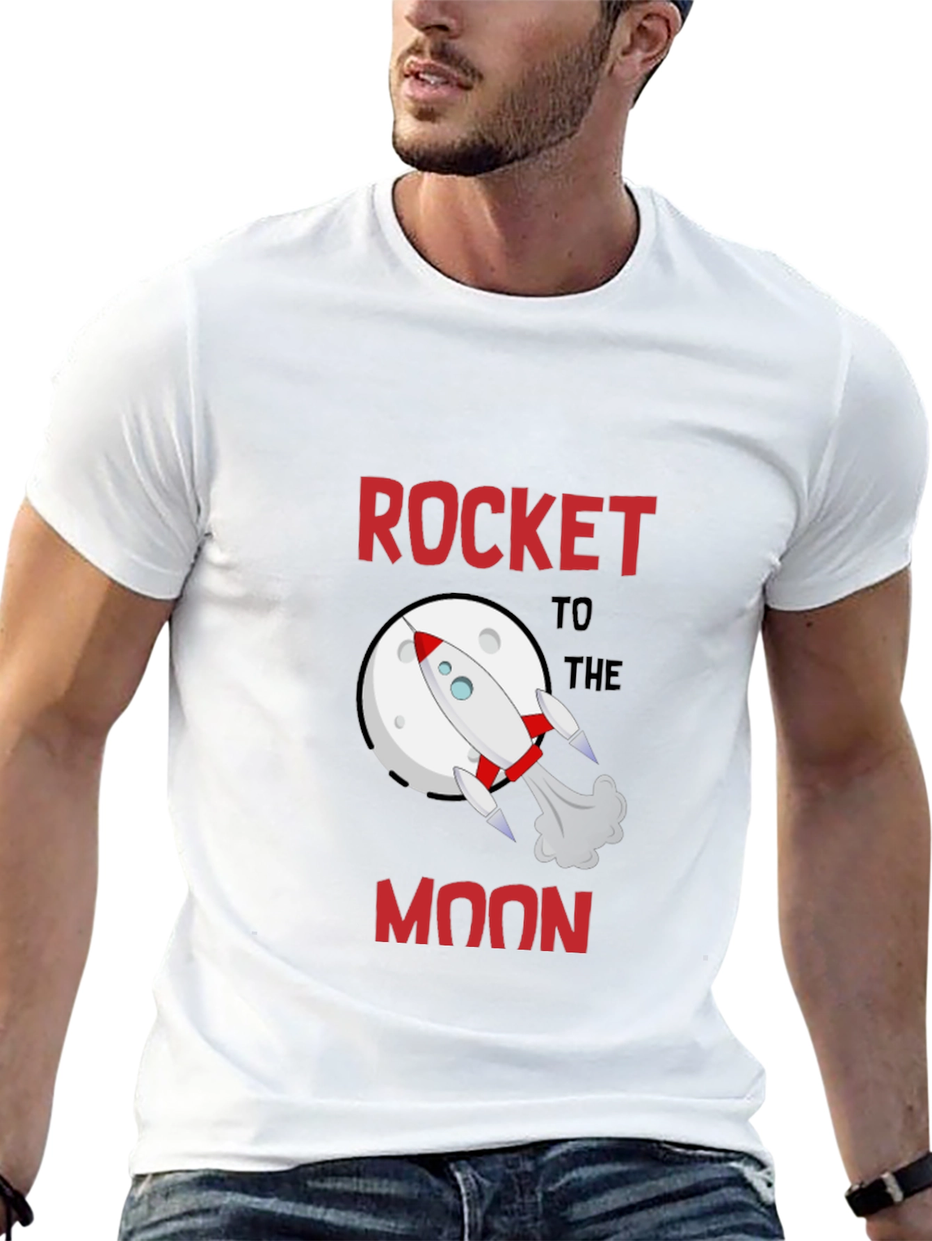 Rocket to the Moon T-Shirt - Space Adventure