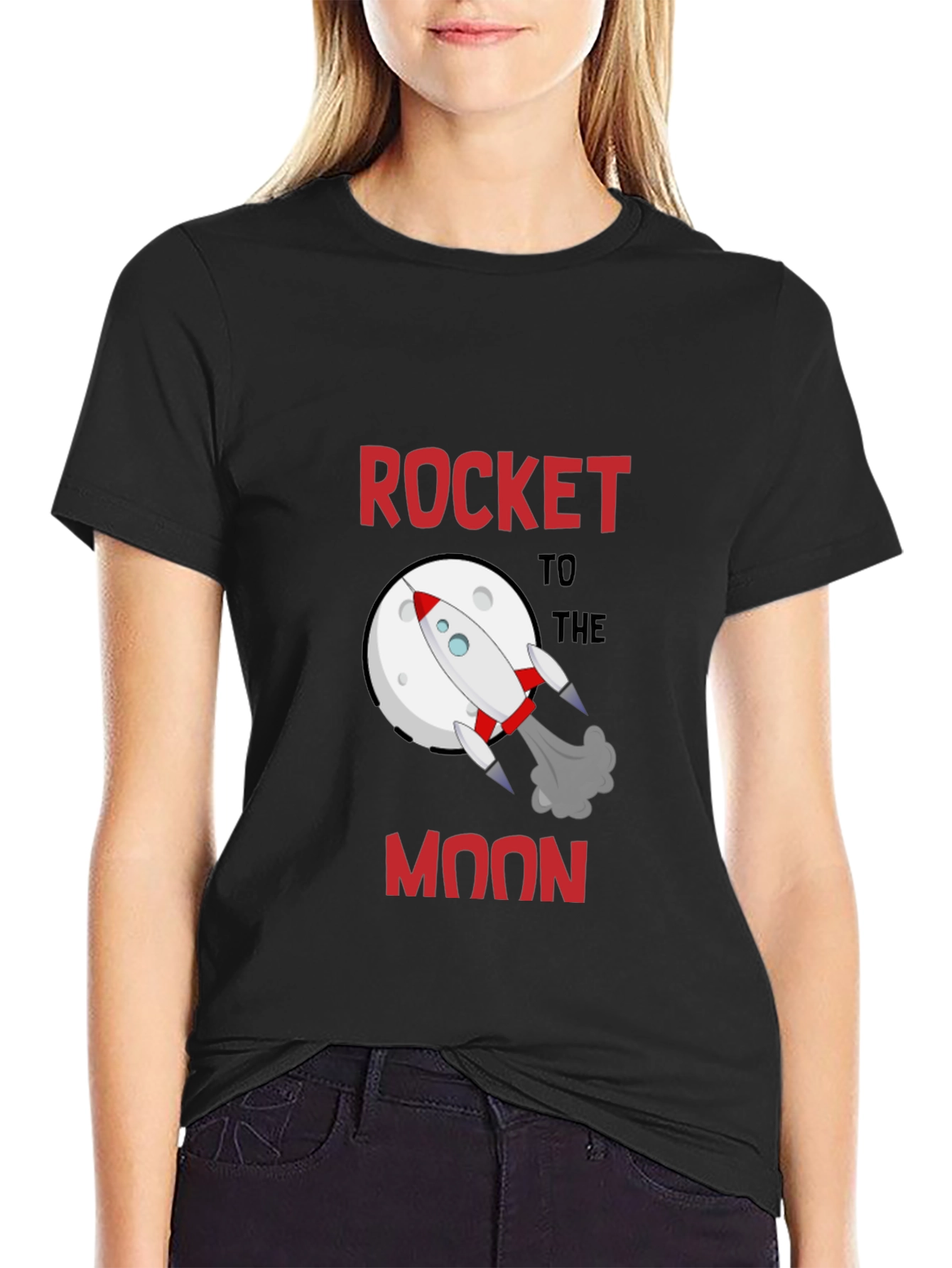 Rocket to the Moon T-Shirt - Space Adventure
