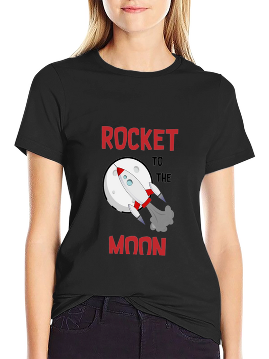 Rocket to the Moon T-Shirt - Space Adventure